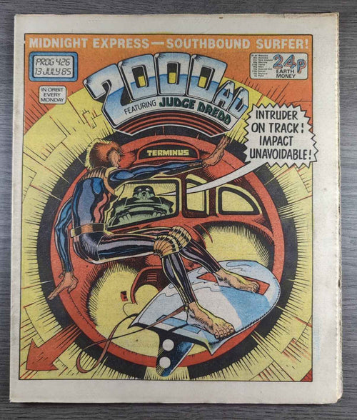 2000AD Prog 426 Featuring Judge Dread Comic 13th July 1985 Vintage Retro Comic