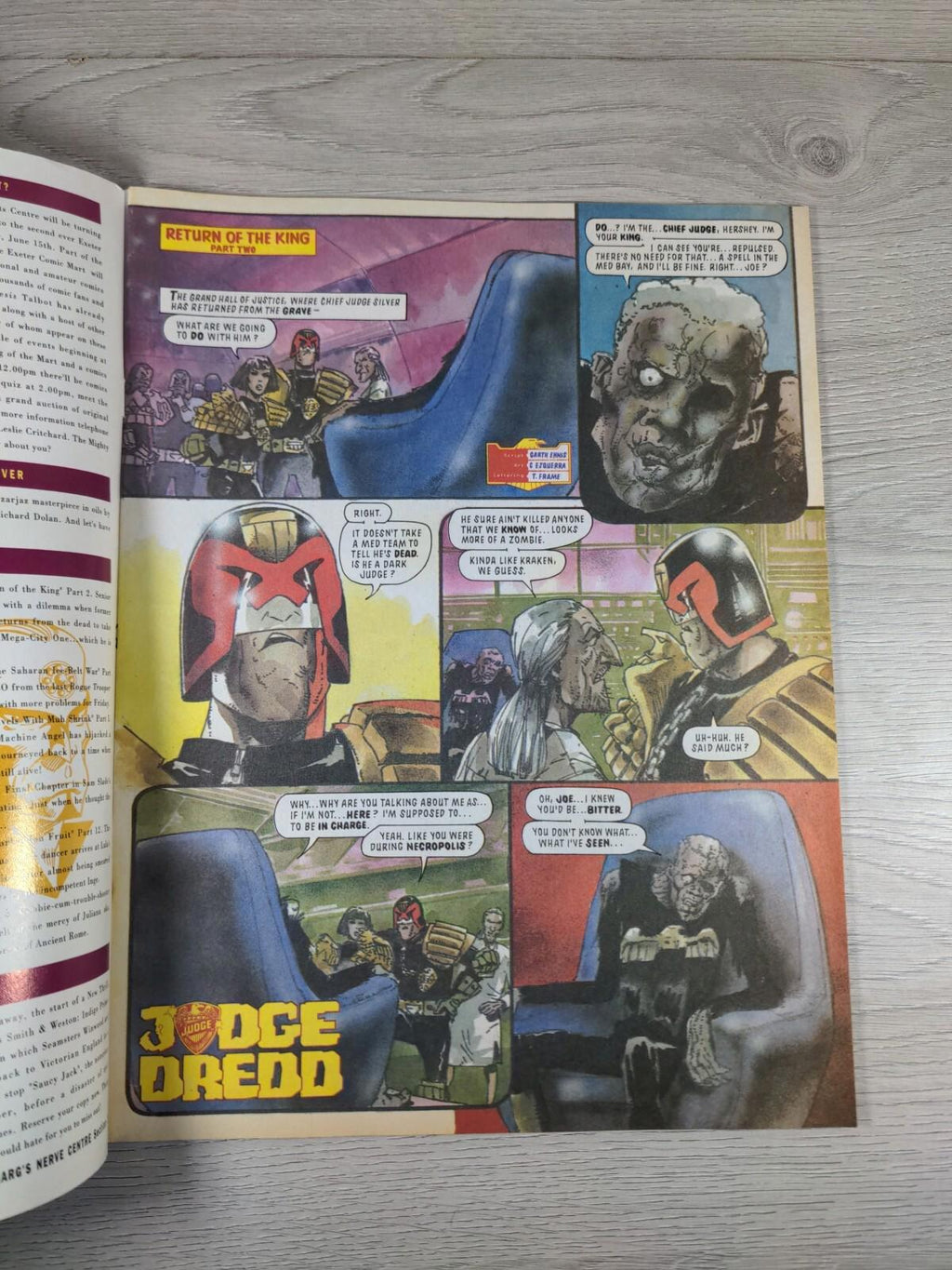 2000AD Featuring Judge Dredd Prog 734 June 1991 Vintage Comic