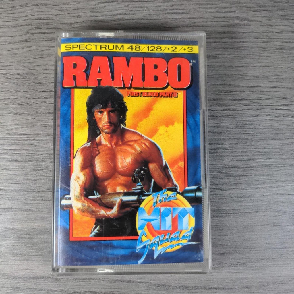 Rambo First Blood Part 2 ZX Spectrum 48/128K Game Cassette Tested & Working