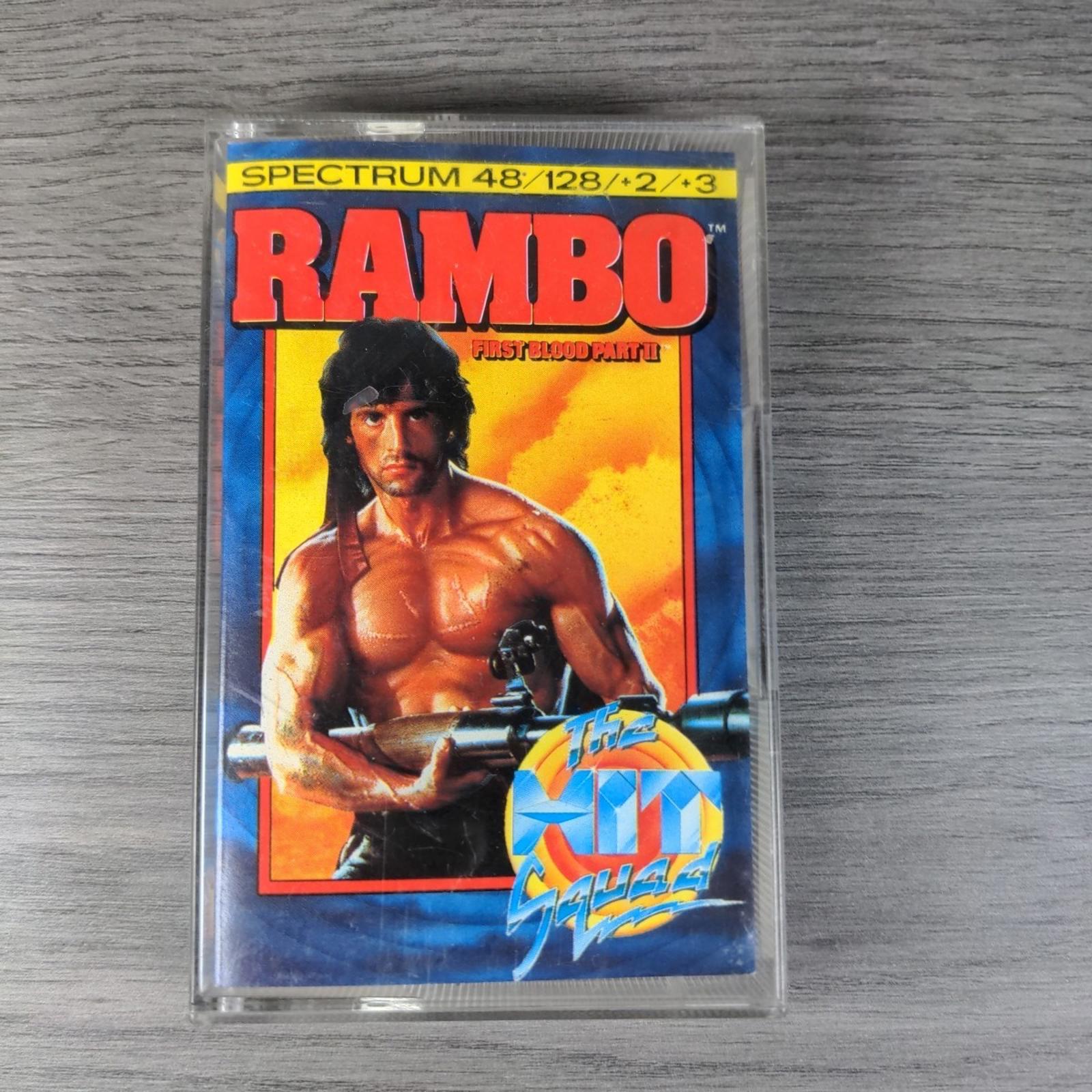 Rambo First Blood Part 2 ZX Spectrum 48/128K Game Cassette Tested & Working - Retrorama UK