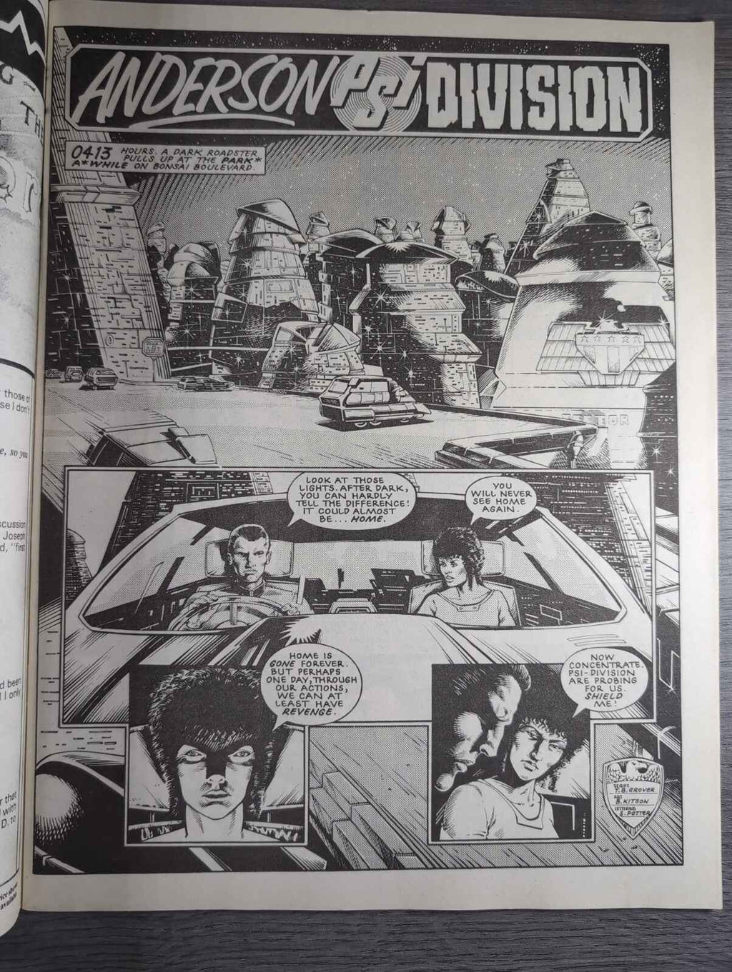 2000AD Prog 524 Featuring Judge Dread Comic 30th May 1987 Vintage Retro Comic