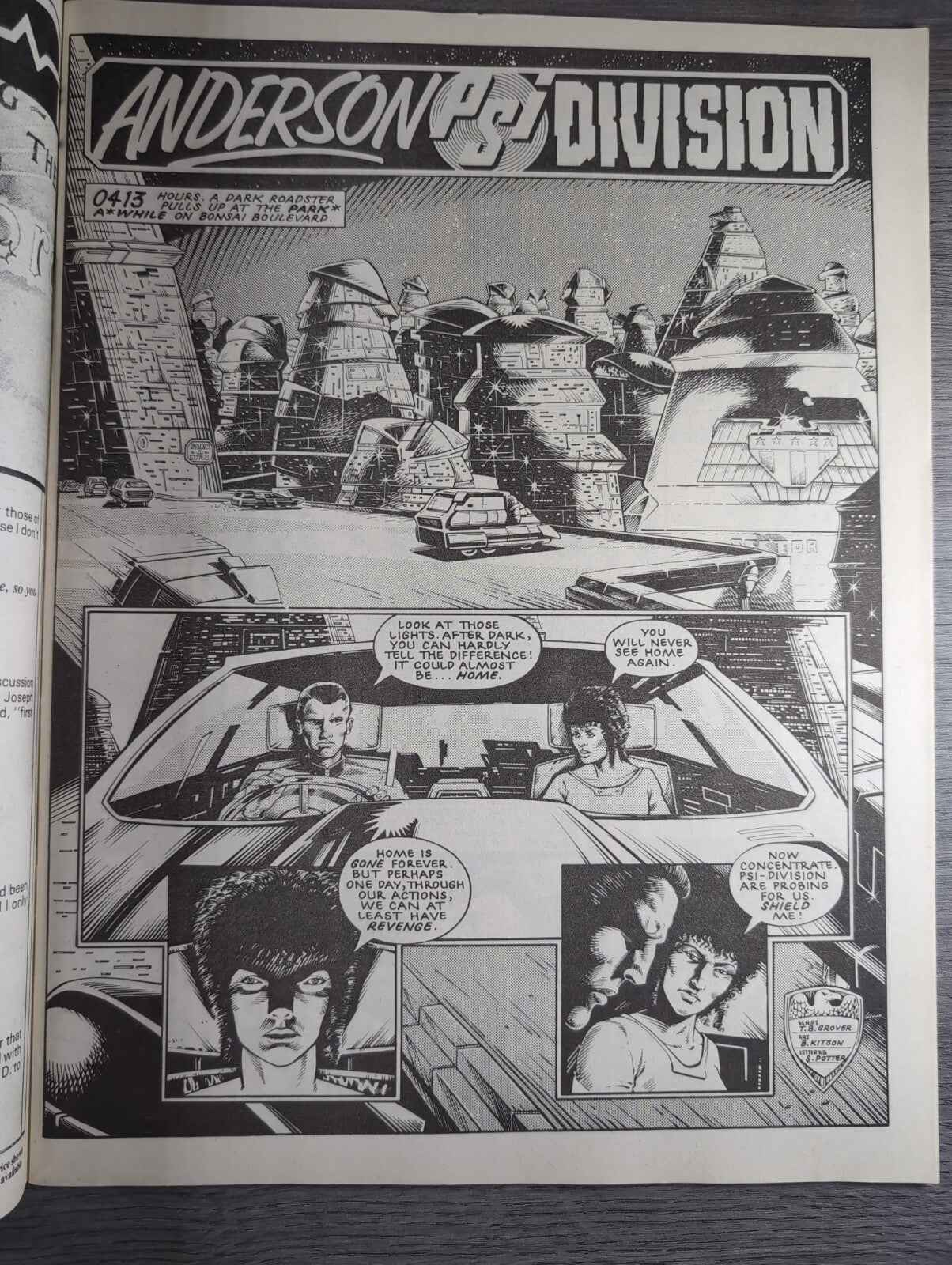 2000AD Prog 524 Featuring Judge Dread Comic 30th May 1987 Vintage Retro Comic