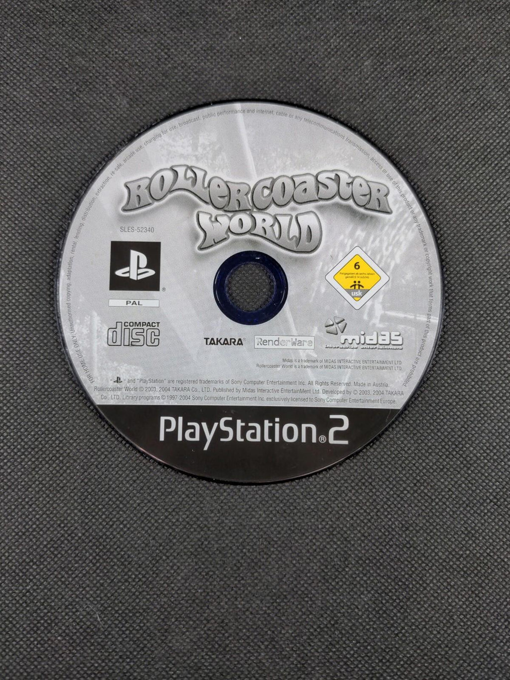 Rollercoaster World  PlayStation 2 PS2 Game PAL Region Age 3+