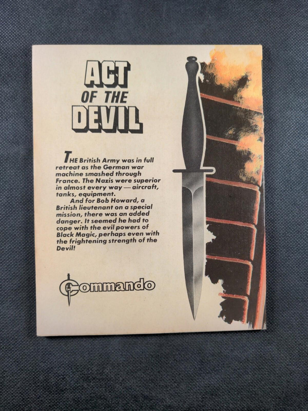 Commando Comic Issue Number 1374 Act Of The Devil - Vintage Comic - Retrorama UK