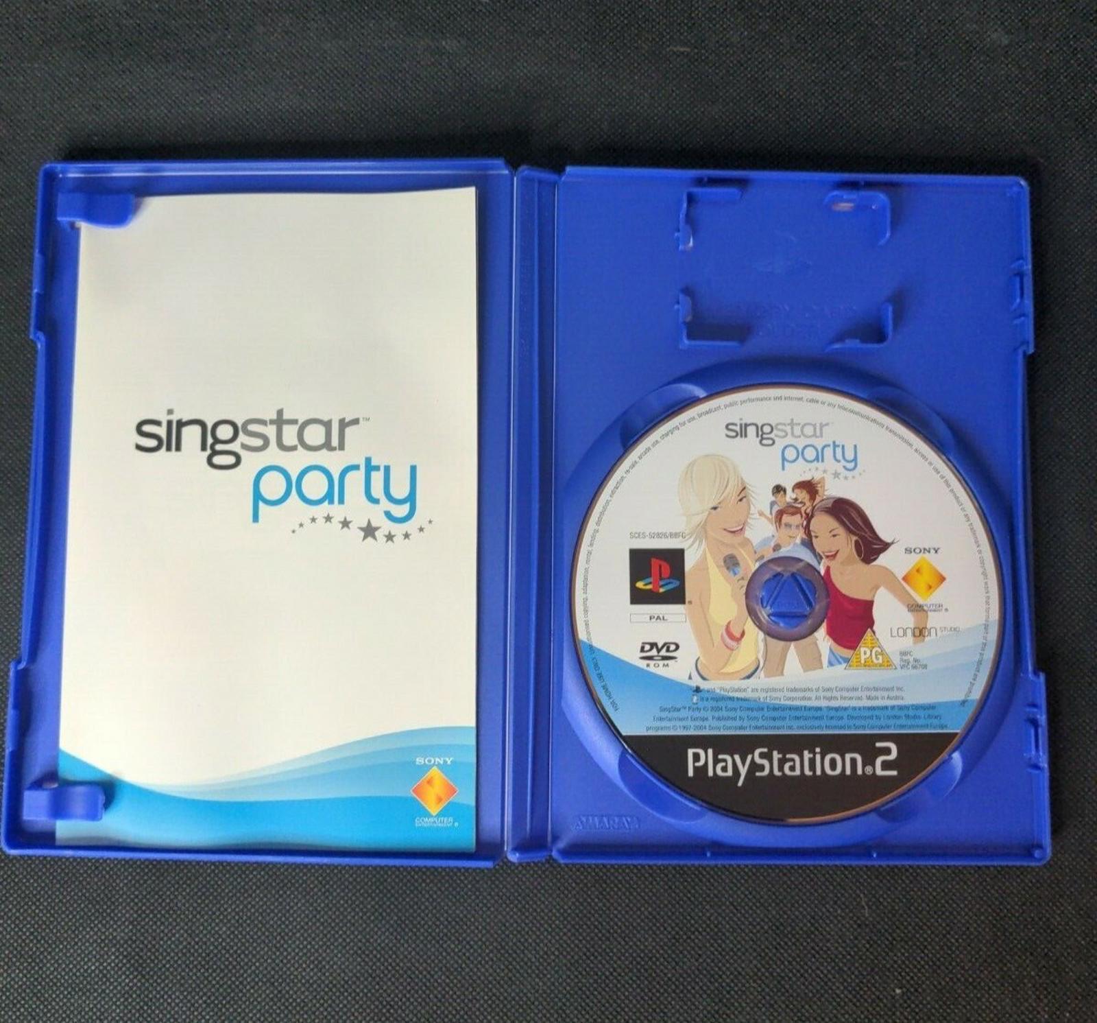 Singstar Party Game PlayStation PS2 Eye Toy Game PAL Region
