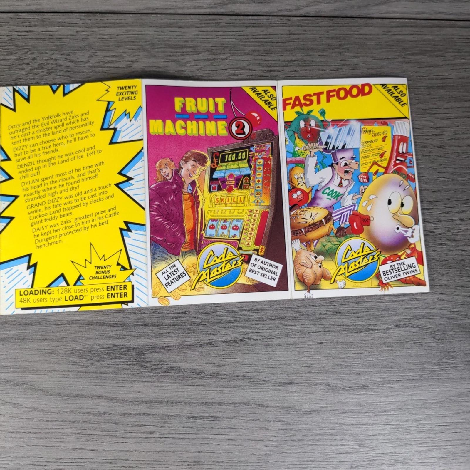 Kwick Snax ZX Spectrum 48/128K Game Cassette Code Masters Tested & Working