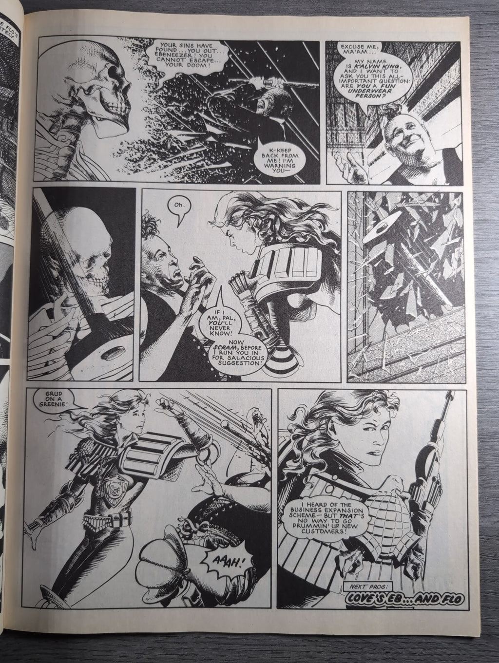 2000AD Prog 669 Featuring Judge Dread Comic 10th March 1990 Vintage Retro Comic - Retrorama UK