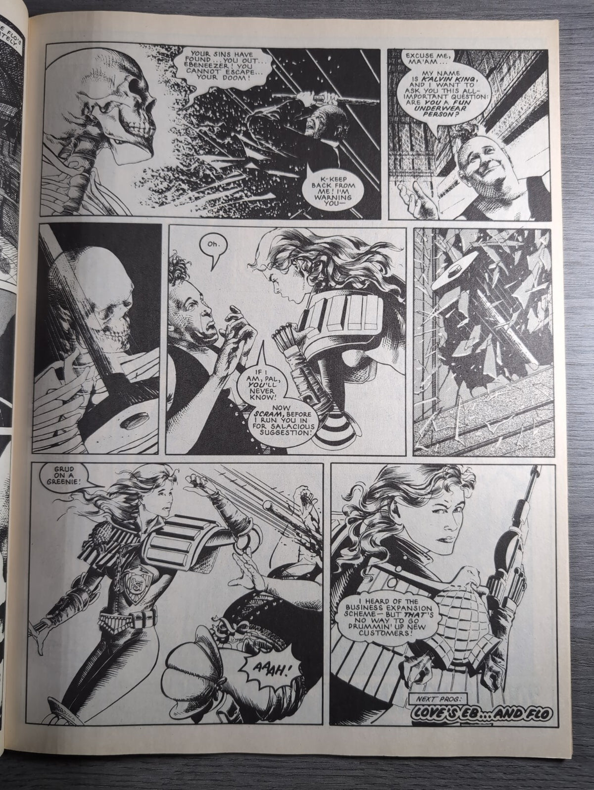 2000AD Prog 669 Featuring Judge Dread Comic 10th March 1990 Vintage Retro Comic - Retrorama UK