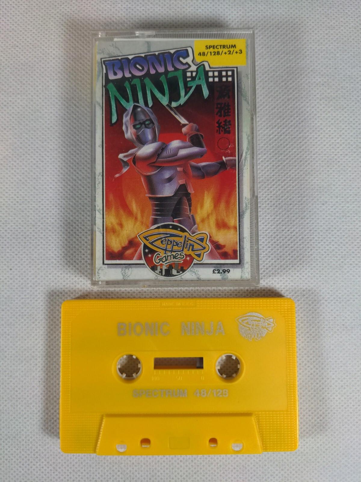Bionic Ninja ZX Spectrum 48K 128K Game Cassette Tested & Working