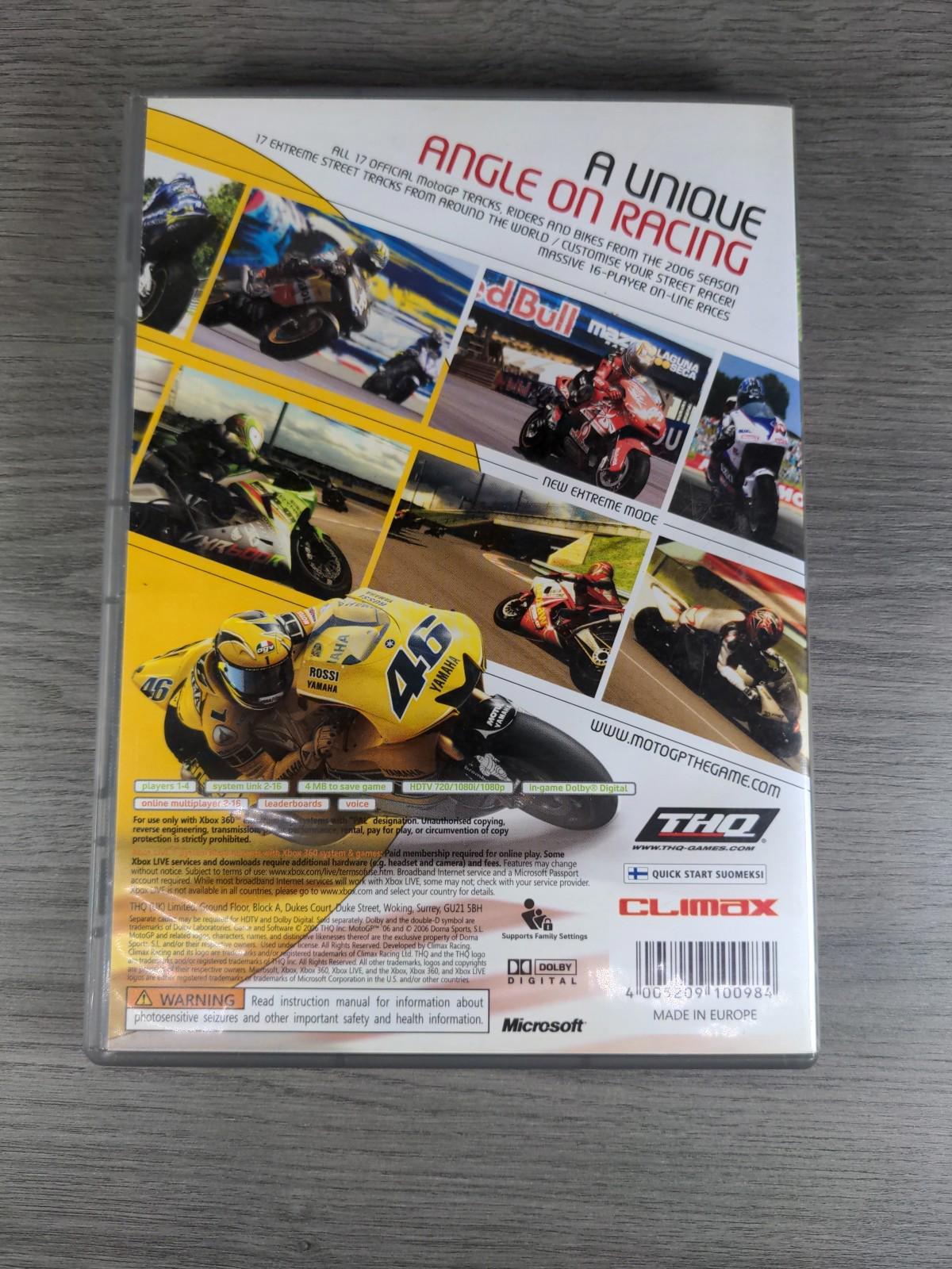 Moto GP 06 Xbox 360 Game + Manual Tested & Working 2006 VGC