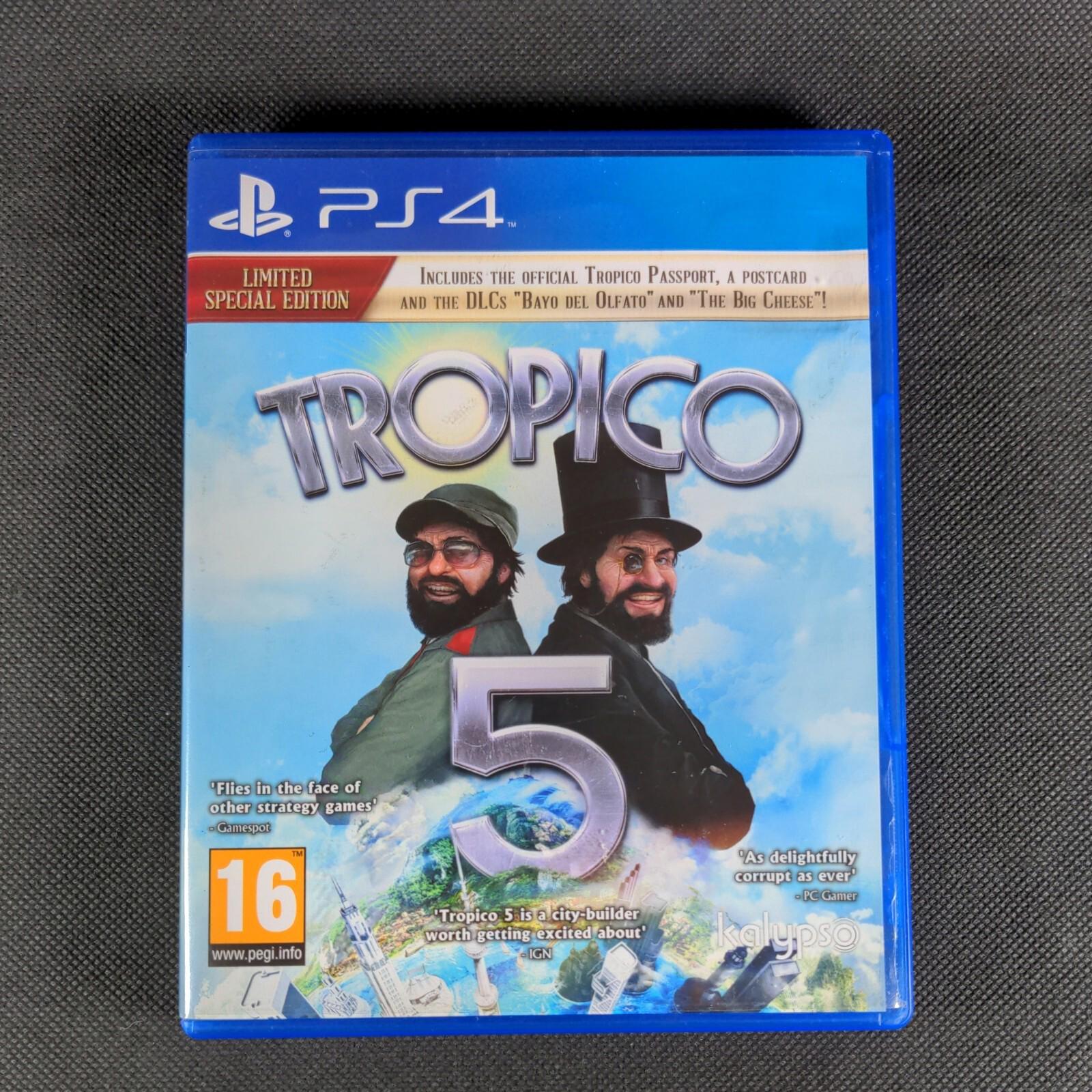 Tropico 5 PlayStation 4 (PS4) Complete With Post Card Passport & Manual