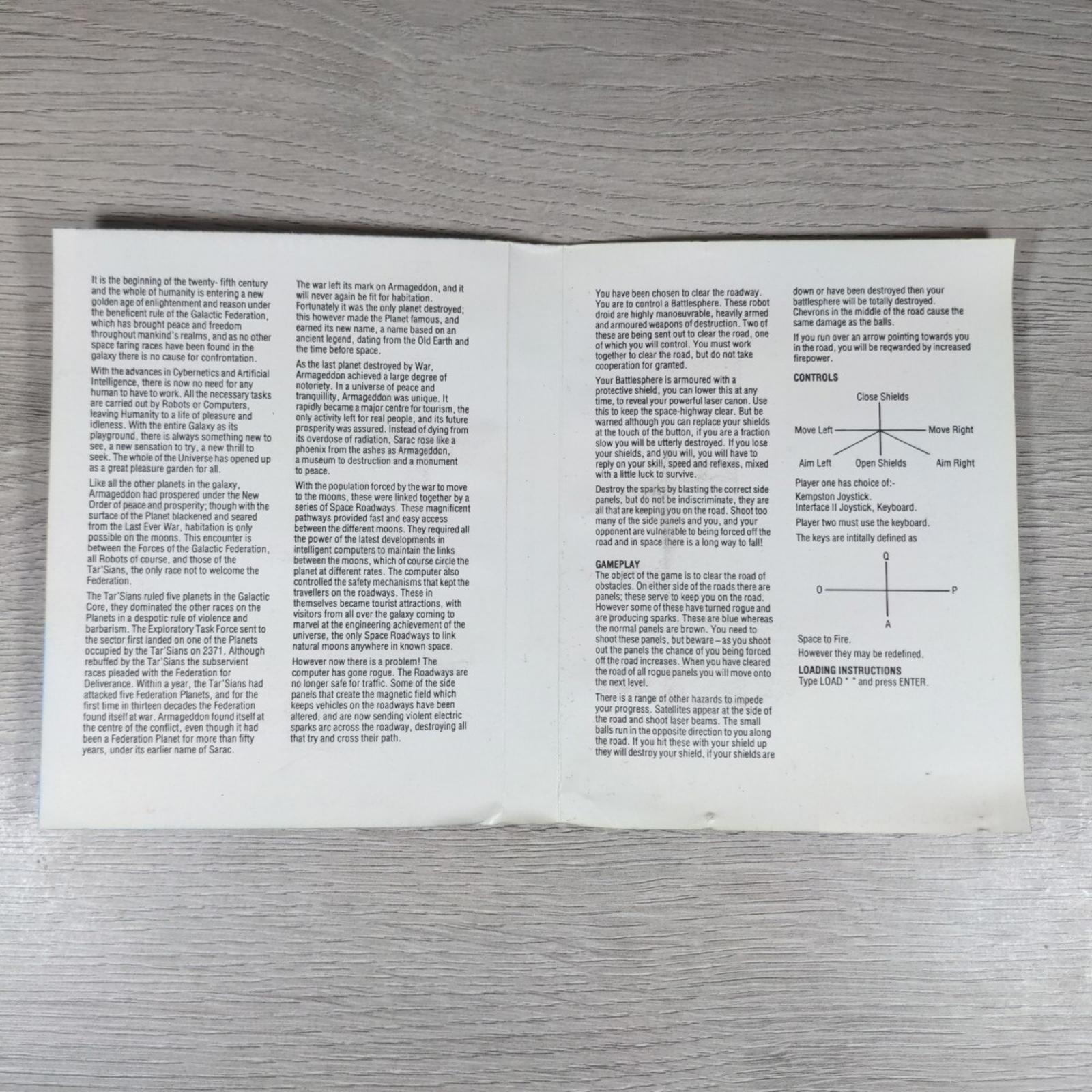 Road Wars ZX Spectrum 48K 128K Video Game Cassette Tested & Working