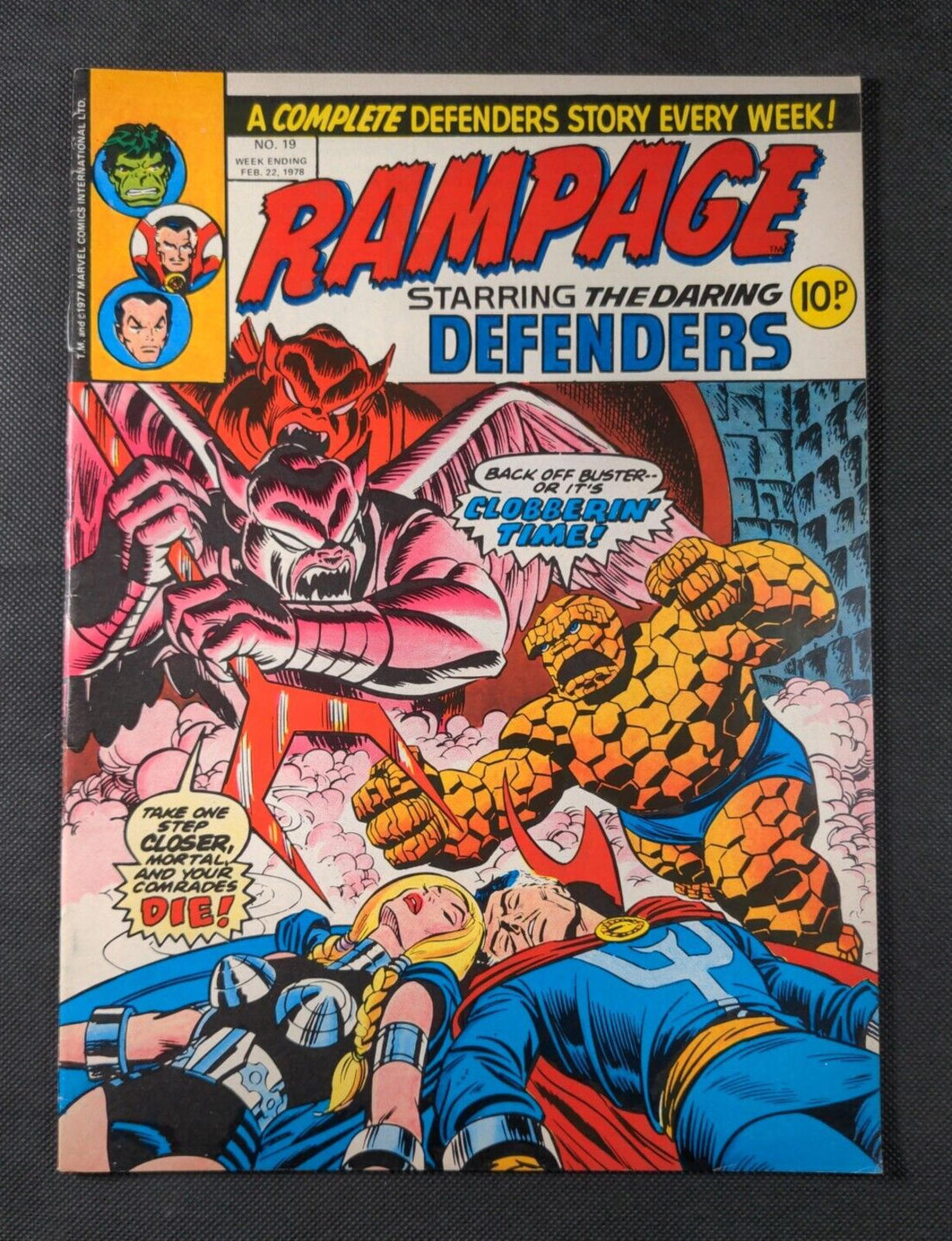 Marvel Comics - Rampage Starring The Daring Defenders Issue No 19 February 1978
