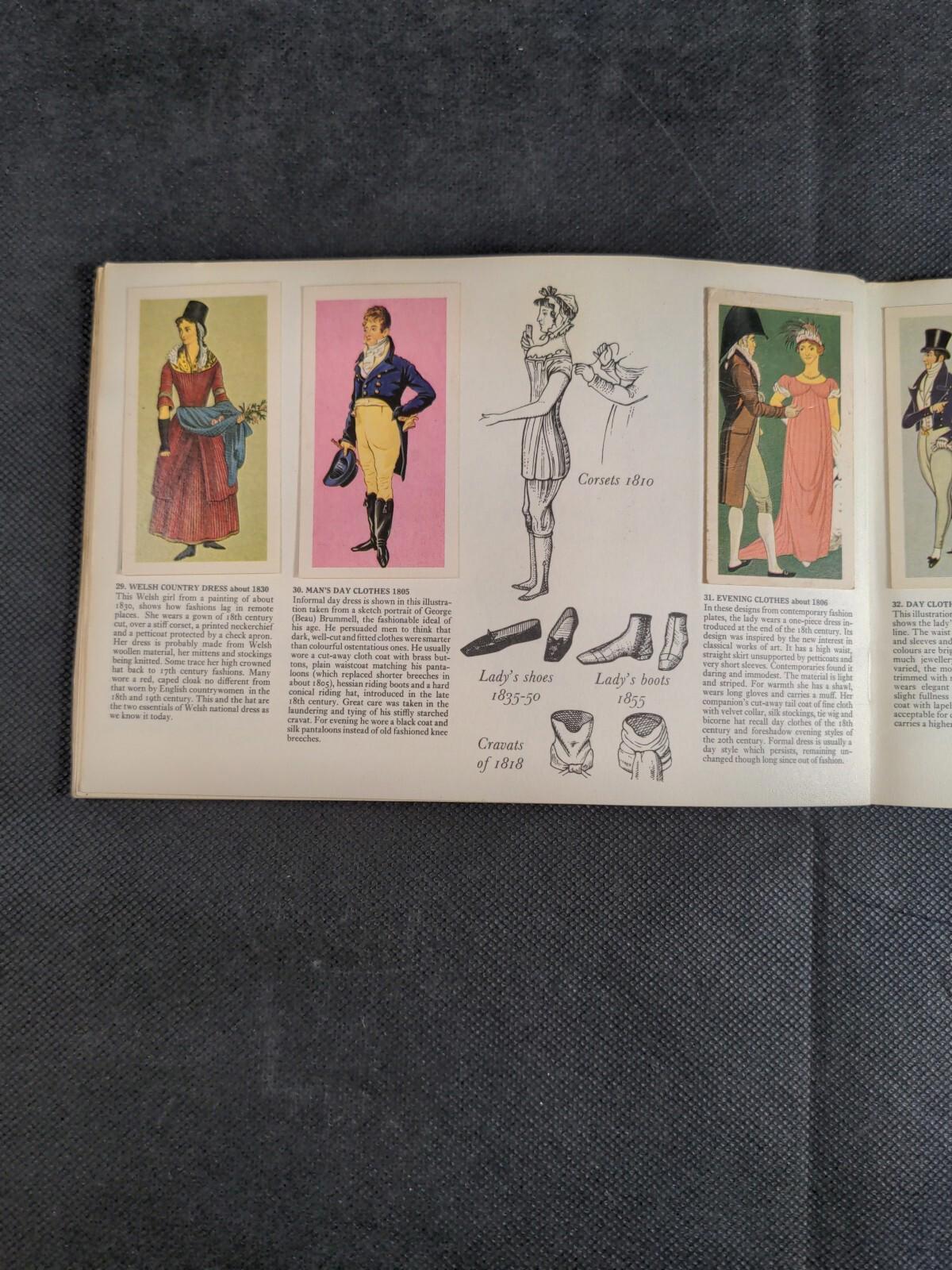 Brooke Bond Tea British Costume Picture Card Album Complete Set