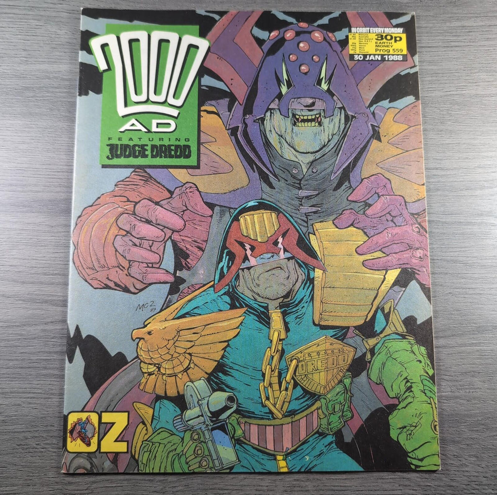 2000AD Prog 559 Featuring Judge Dredd 30th January 1988 Vintage Comic
