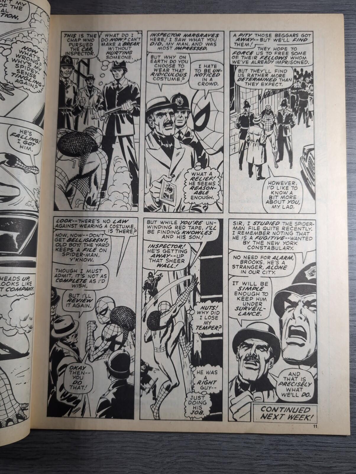 Spider-Man Comics Weekly No 127 Marvel Comics UK 19th July 1975 Vintage Comic