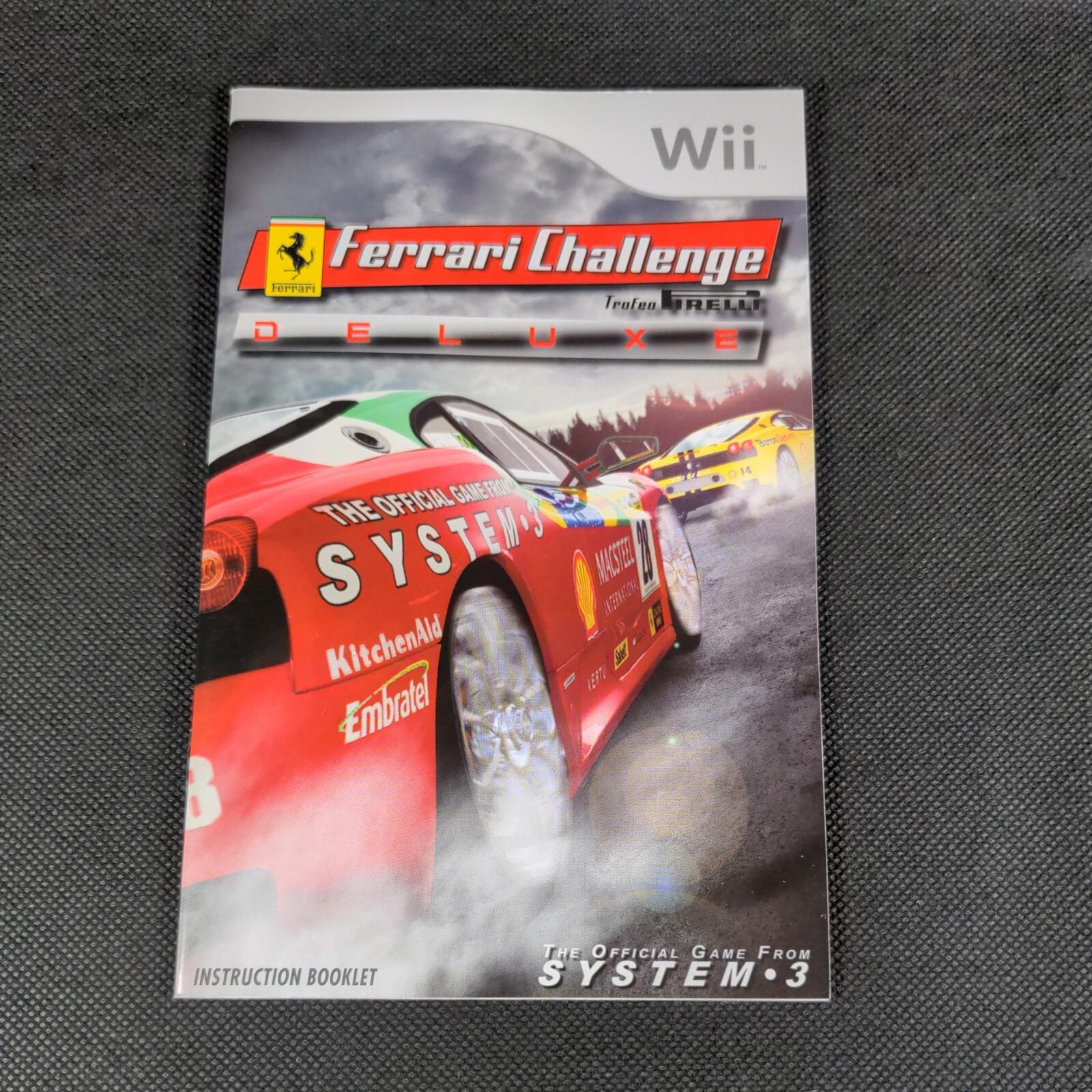 Ferrari Challenge Deluxe Nintendo Wii Trofeo Prelli Racing Game PAL Region 3+