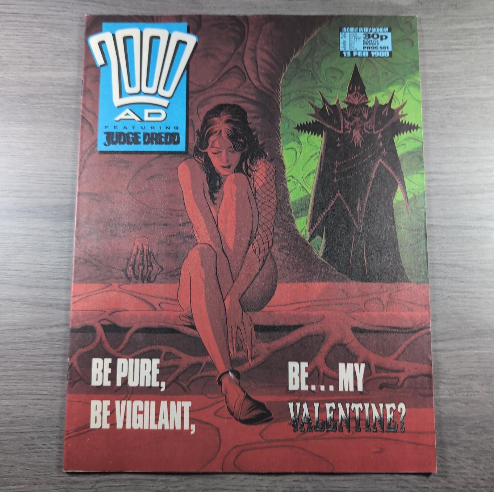 2000AD Prog 561 Featuring Judge Dredd 13th February 1988 Vintage Retro Comic