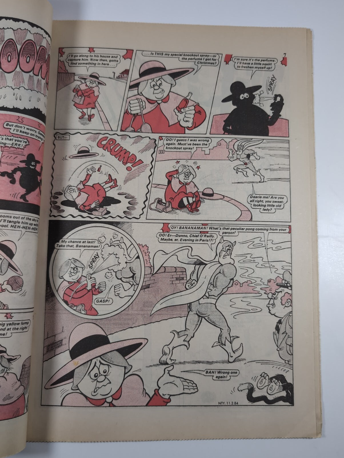 Nutty Comic Featuring Bananaman Issue No. 209 Feb 11th 1984 Vintage Retro Comic