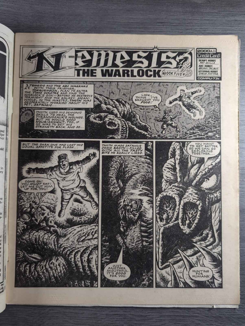 2000AD Prog 444 Featuring Judge Dread Comic 16th Nov 1985 Vintage Retro Comic