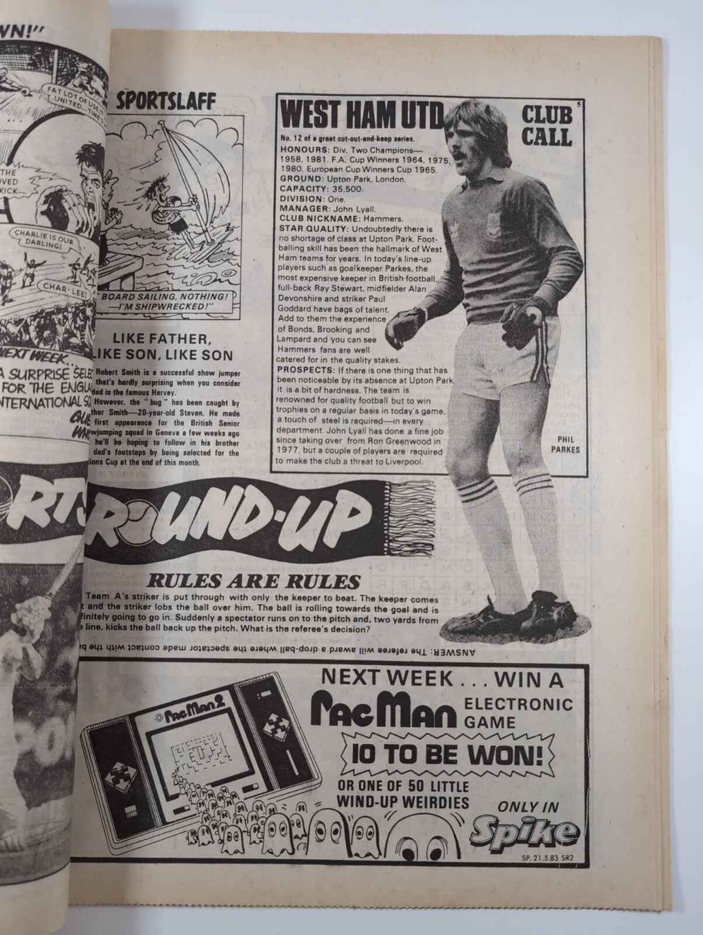 Spike Comic Issue No. 18 May 21st 1983 D.C Thomson Vintage Retro Comic