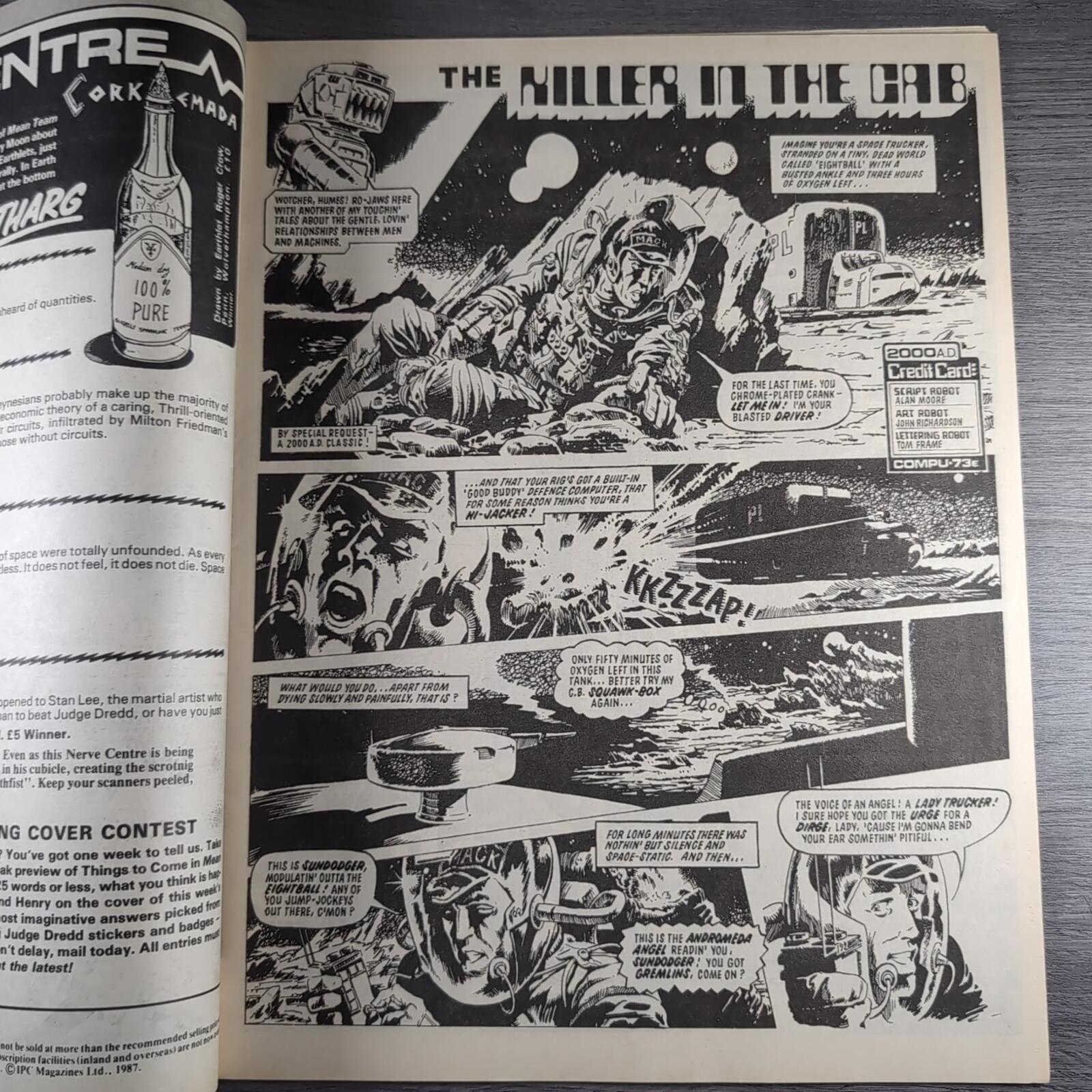 2000AD Prog 532 Featuring Judge Dredd 25th July 1987 Vintage Comic