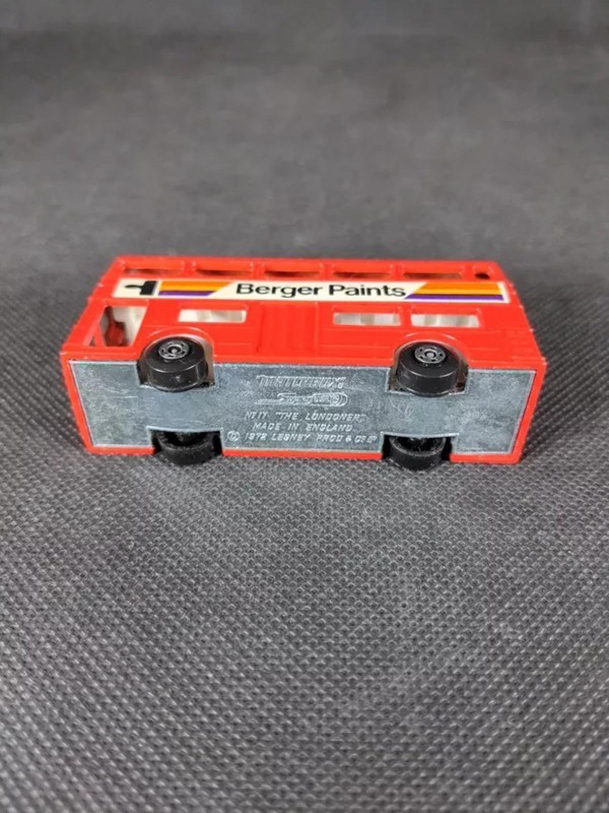Matchbox Superfast New 17 The Londoner Diecast Bus Berger Paints Vintage 1972