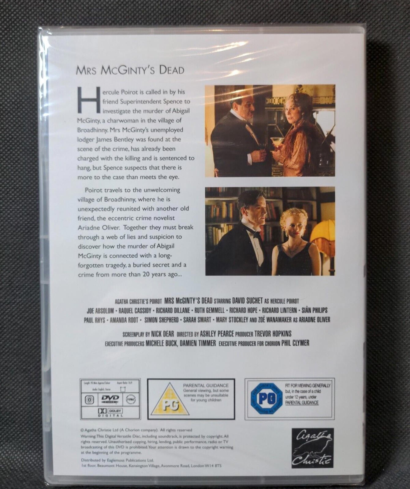 Agatha Christie The Film Collection DVD Mrs McGintys Dead Hercule Poirot - New - Retrorama UK