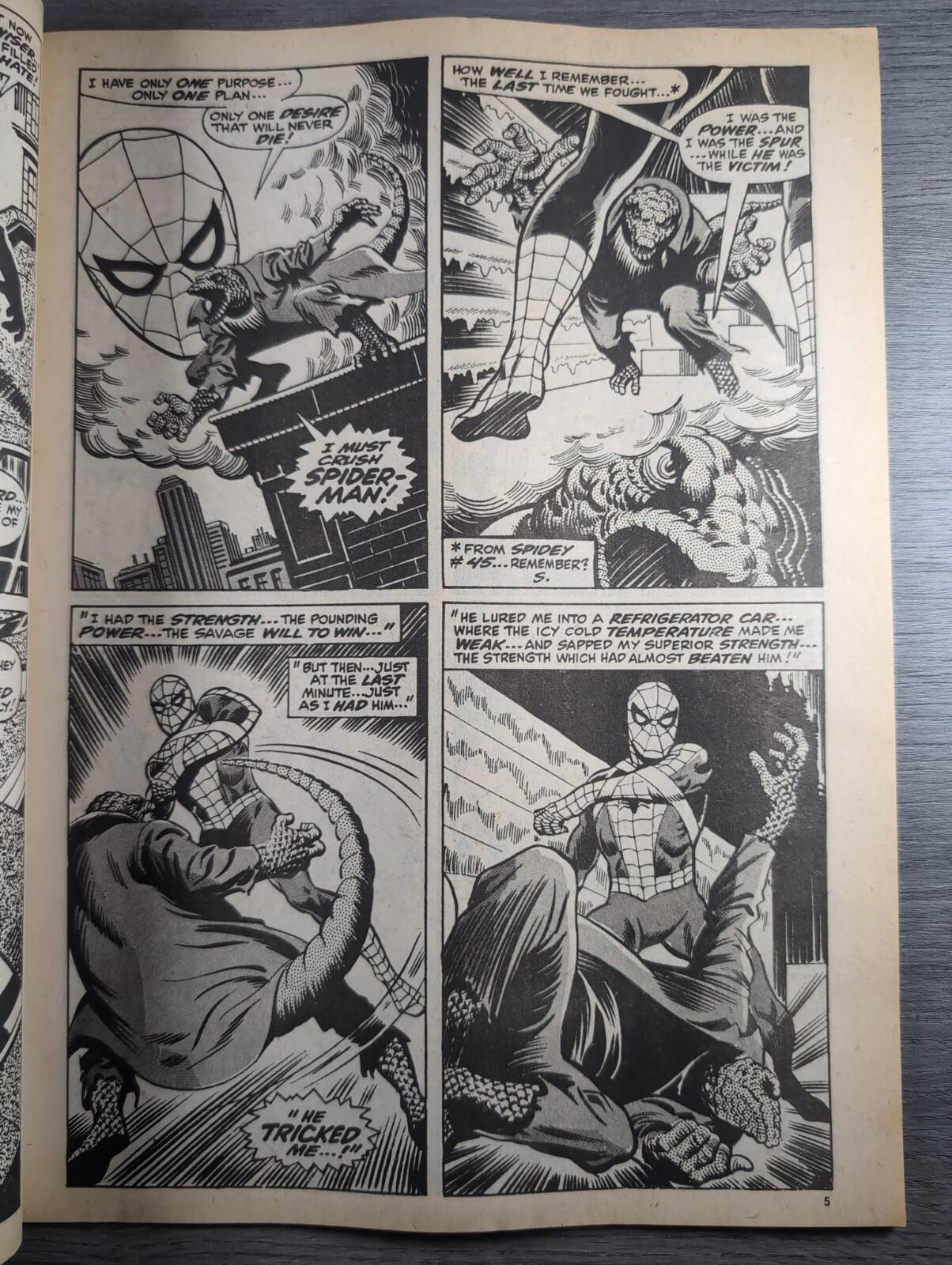 Spider-Man Comics Weekly No 92 Marvel Comics UK 16th November 1974 Vintage Comic