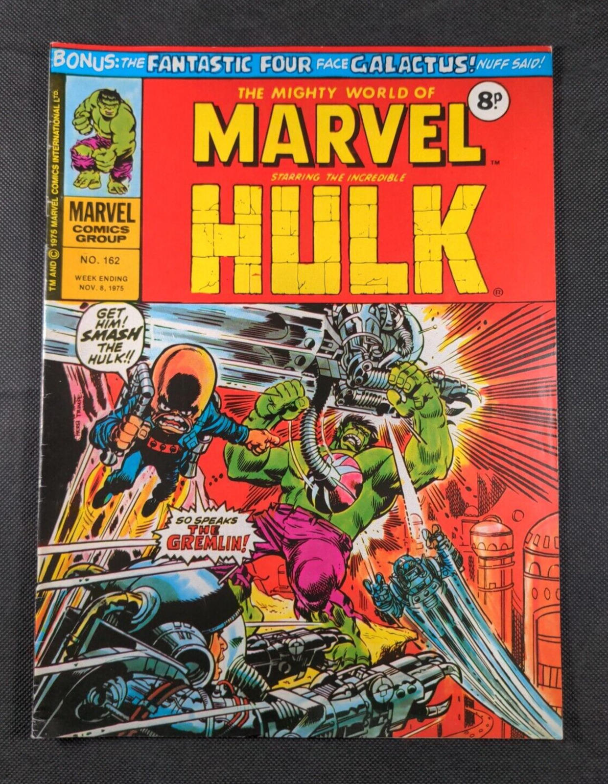 Mighty World of Marvel Issue No 162 November 1975 Vintage Marvel UK Comic