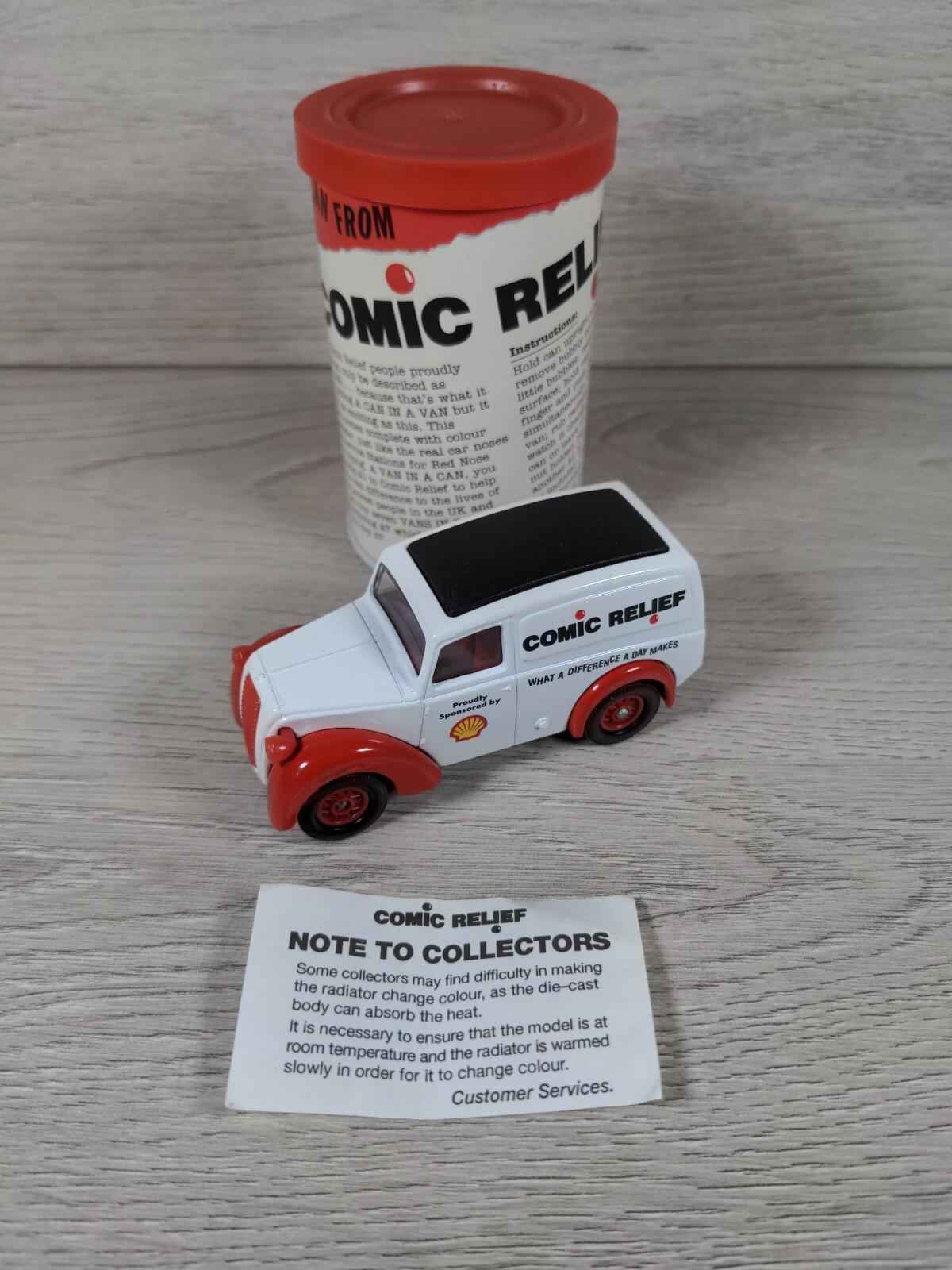 Lledo Comic Relief Van In A Can Vintage Diecast Model Morris Van - Retrorama UK