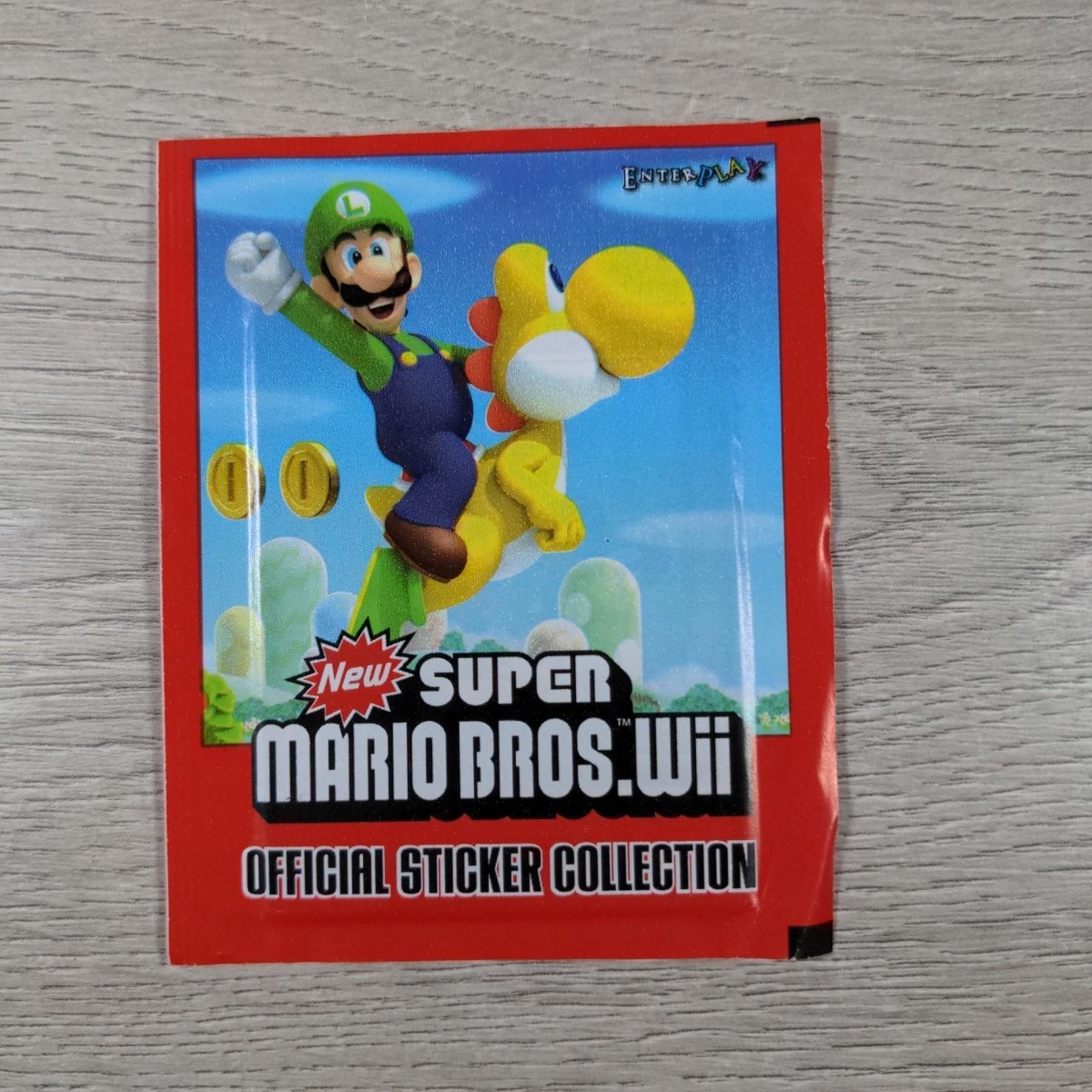 Super Mario Bros Wii 2011 Official Sticker Collection Factory Sealed Packs x 5