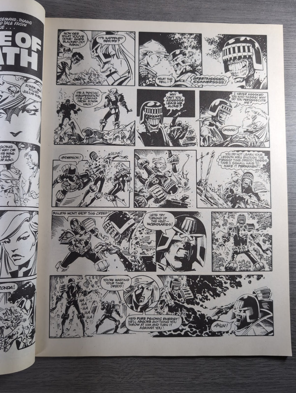 2000AD Prog 608 Featuring Judge Dread Comic 7th Jan 1989 Vintage Retro Comic