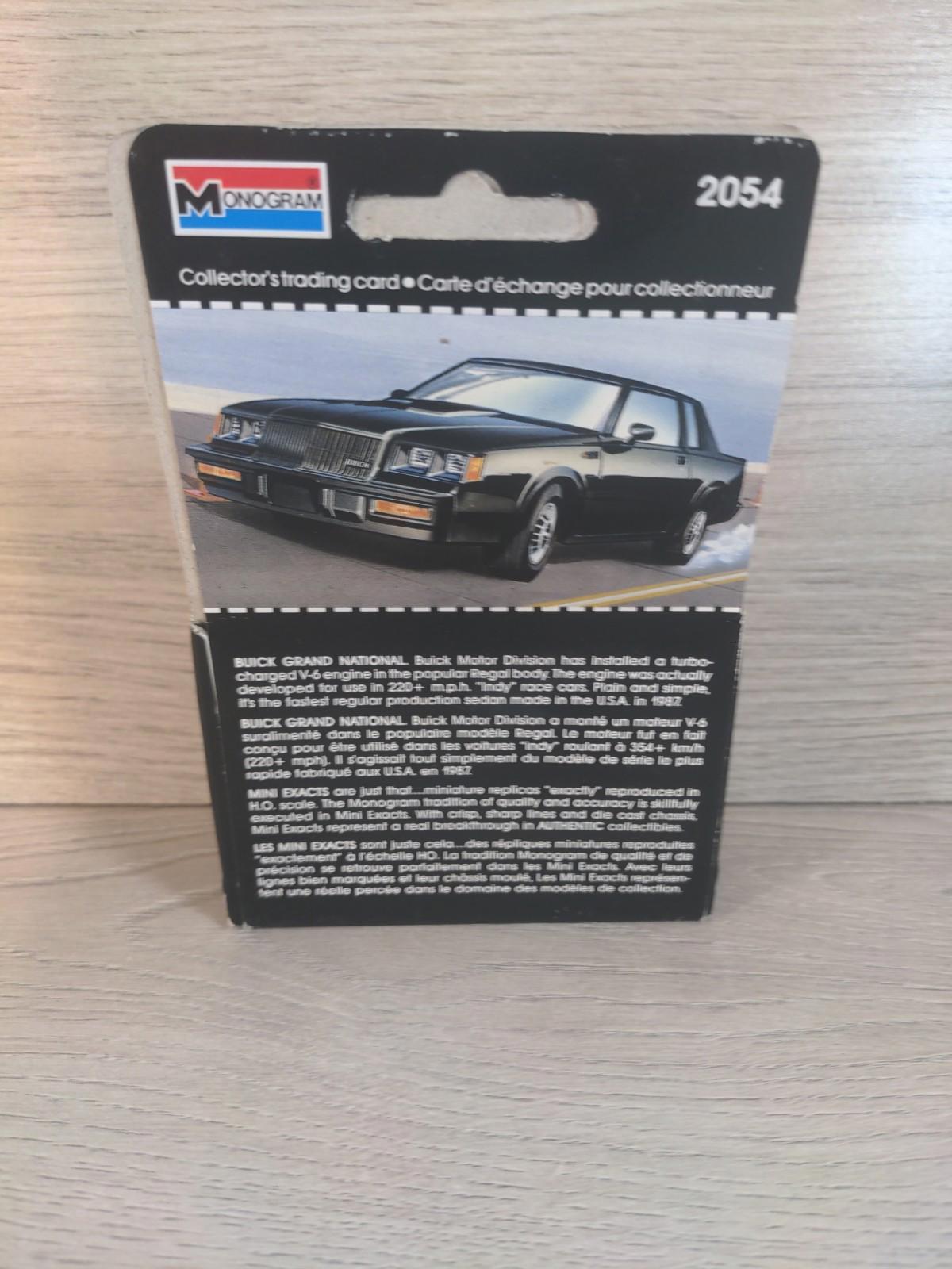 Monogram Mini Exacts Buick Grand National No 2054 Diecast Car 1:87 H.O Scale