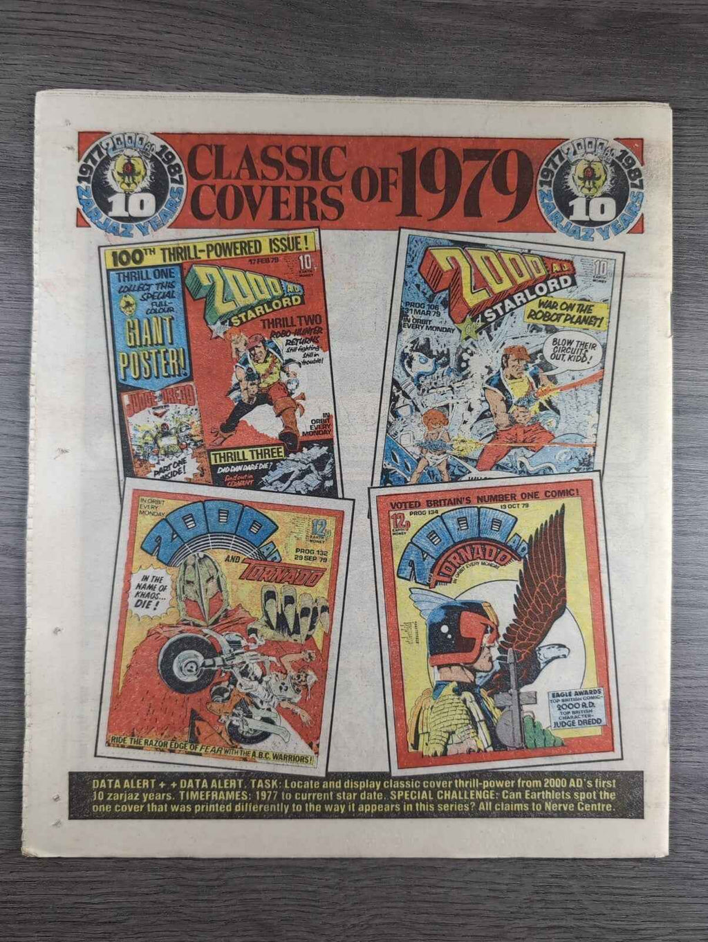 2000AD Prog 515 Featuring Judge Dread Comic 28th March 1987 Vintage Retro Comic