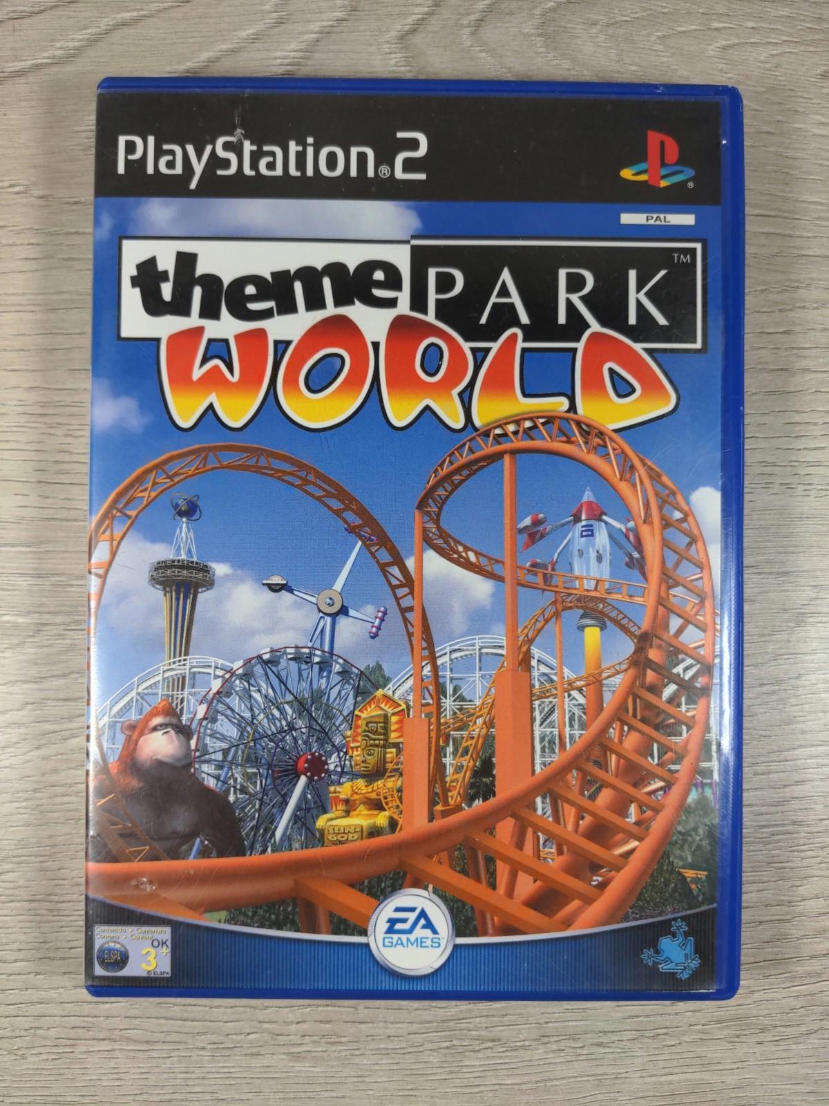 Theme Park World Playstation 2 PS2 Game + Manual Tested & Working VGC