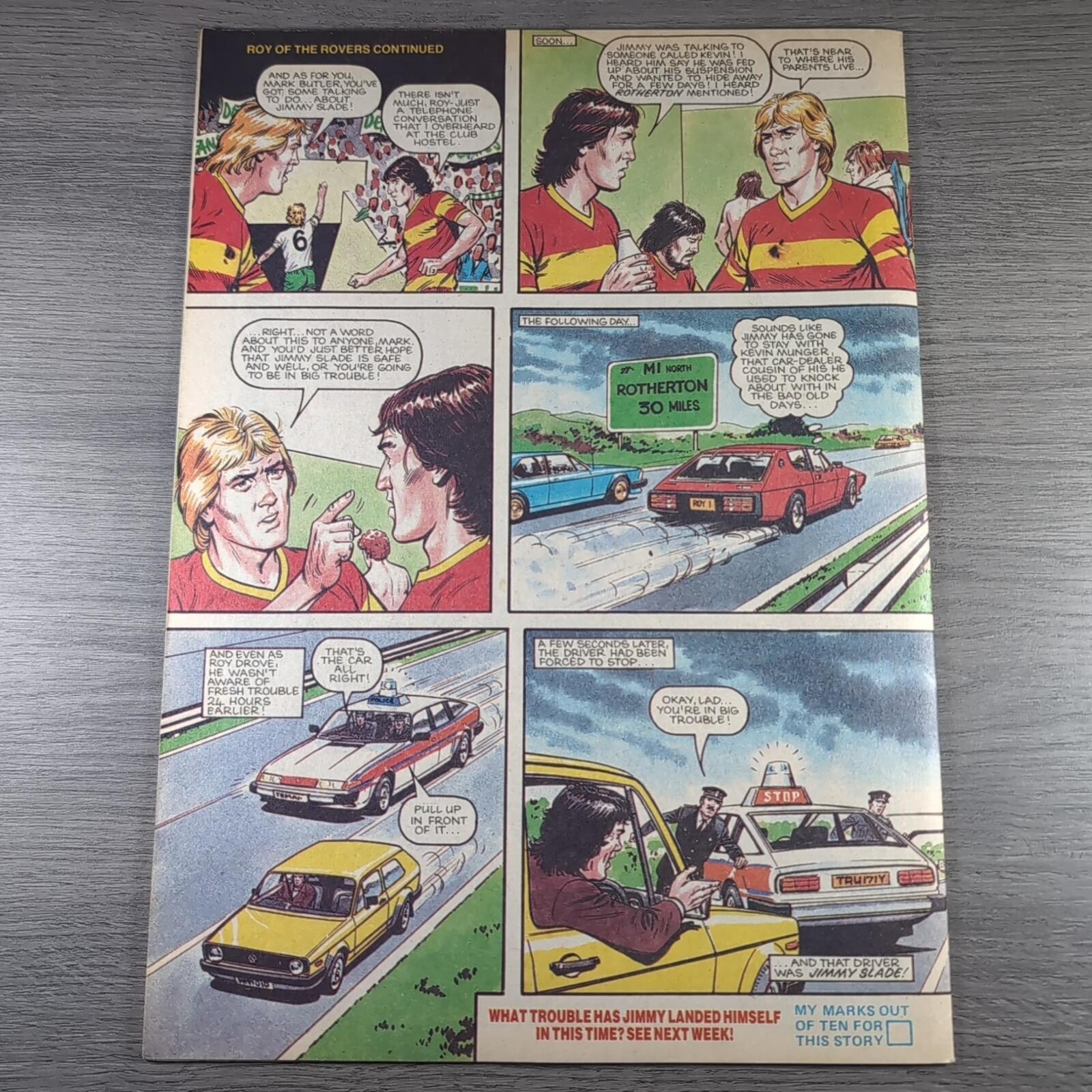 Roy of The Rovers 8th December 1984 Vintage Comic IPC Magazines