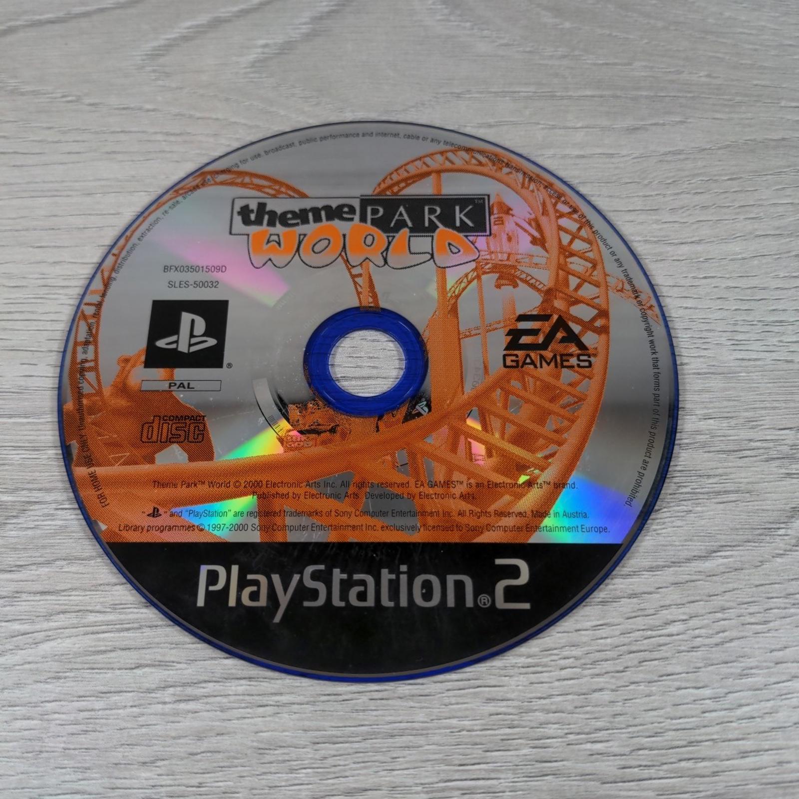 Theme Park World Playstation 2 PS2 Game + Manual Tested & Working VGC