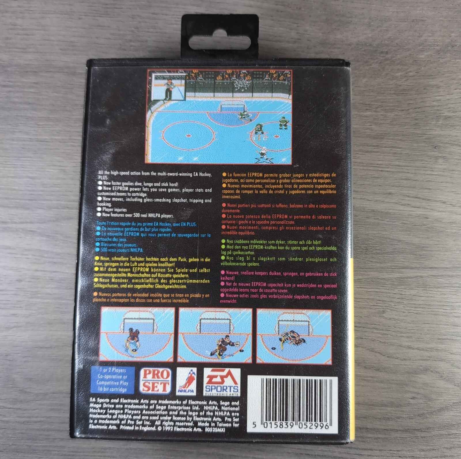 NHLPA Hockey 93 Sega Mega Drive Game Tested & Working UK Pal Region CIB