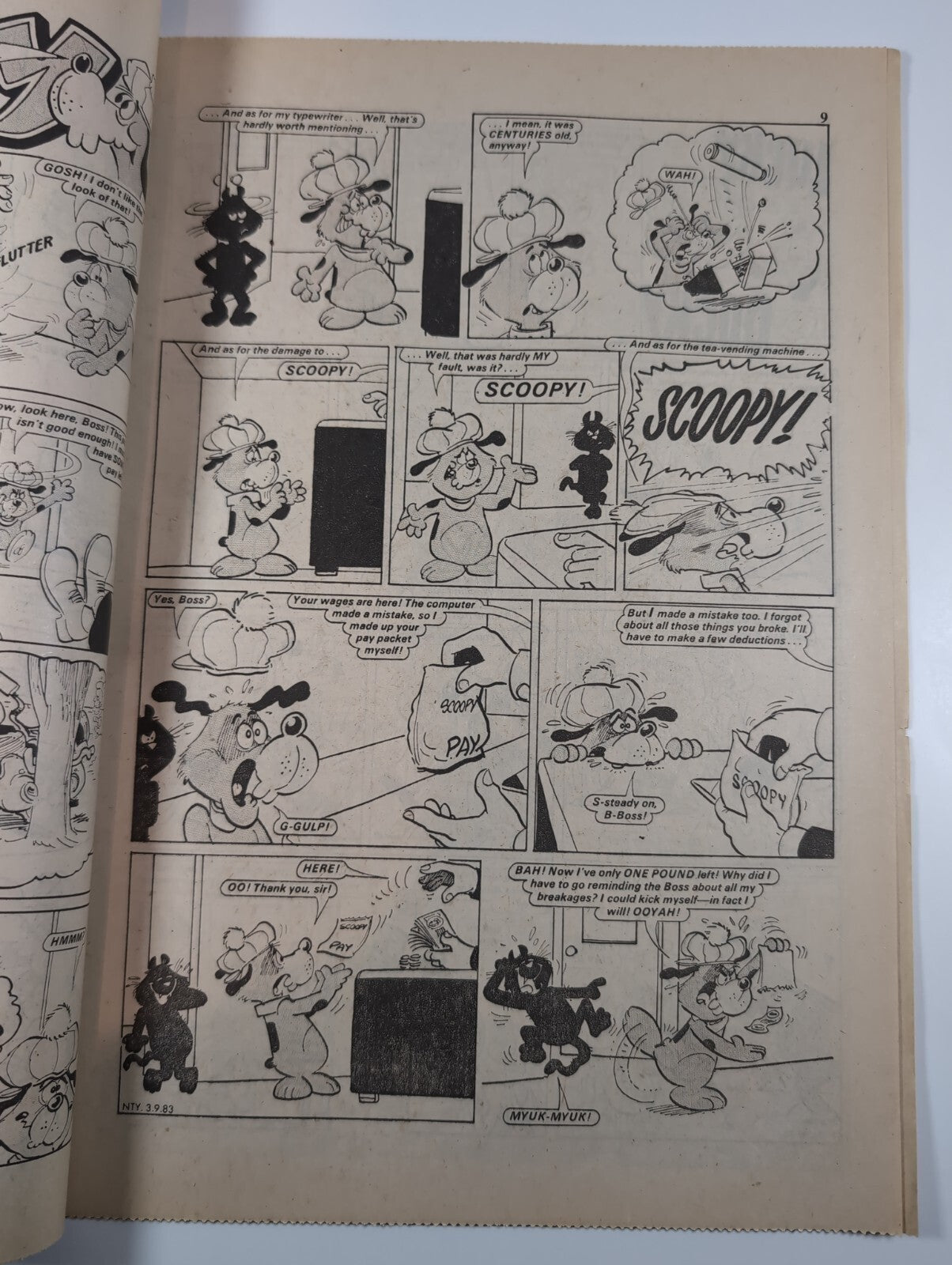Nutty Comic Featuring Bananaman Issue No. 186 Sept 3rd 1983 Vintage Retro Comic
