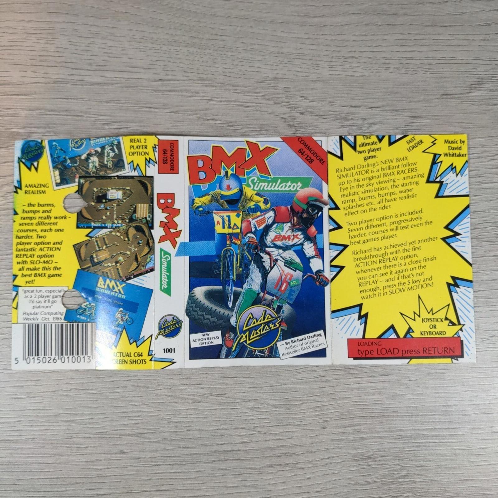 BMX Simulator Commodore 64 C64 Game Cassette Tested & Working - Retrorama UK