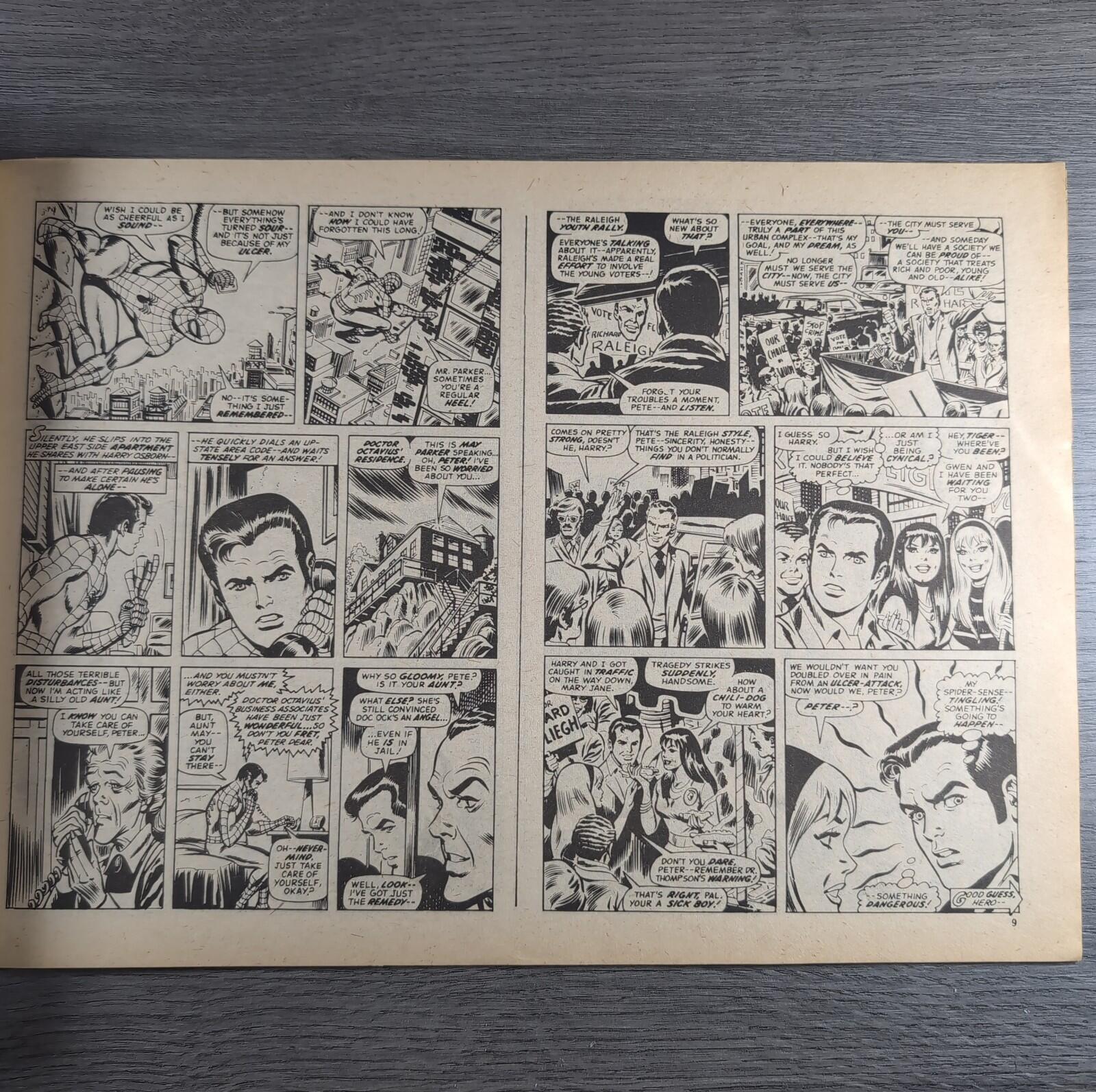 Super Spider-Man With The Super Heroes No. 166 Marvel Comics 17th April 1976