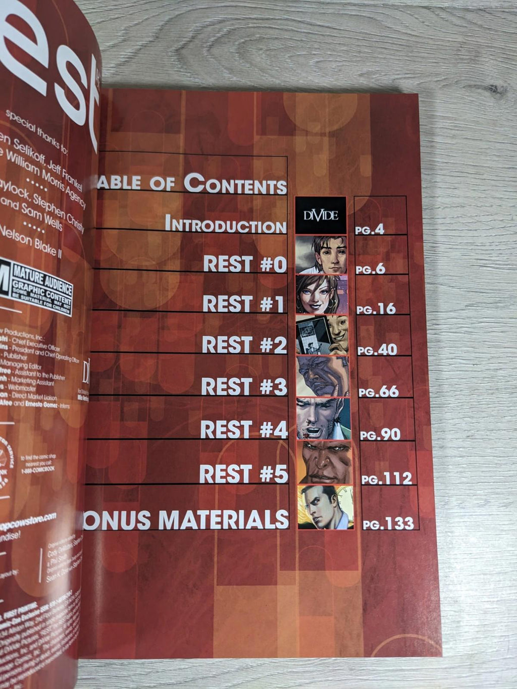 Rest Volume 1 by Mark Powers Paperback 2010 Top Cow Graphic Novel