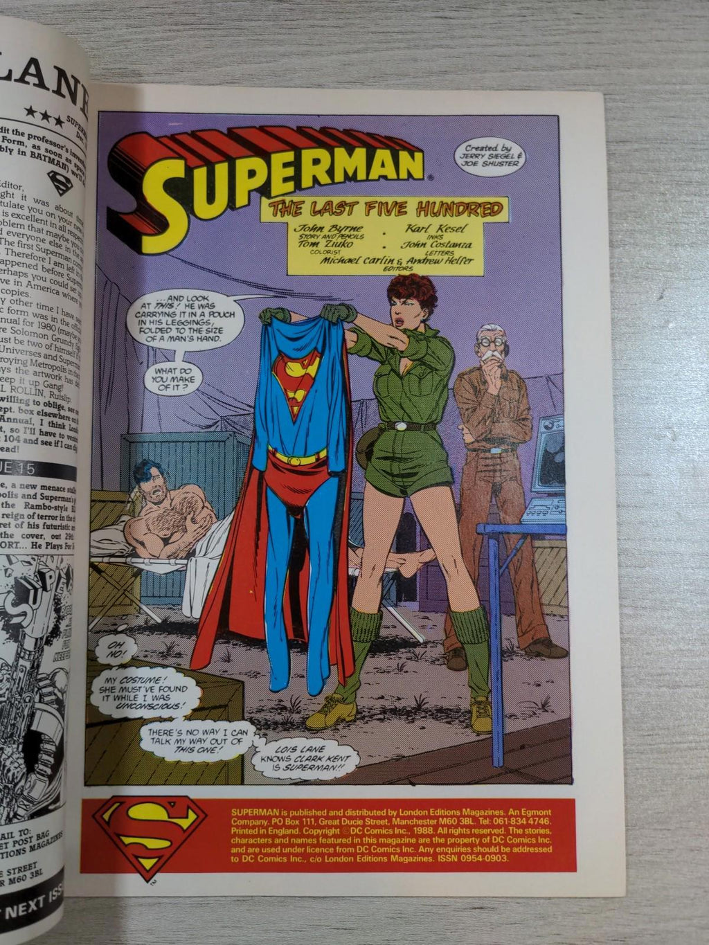 DC Comics Superman Issue No #14 1988 Vintage Comic
