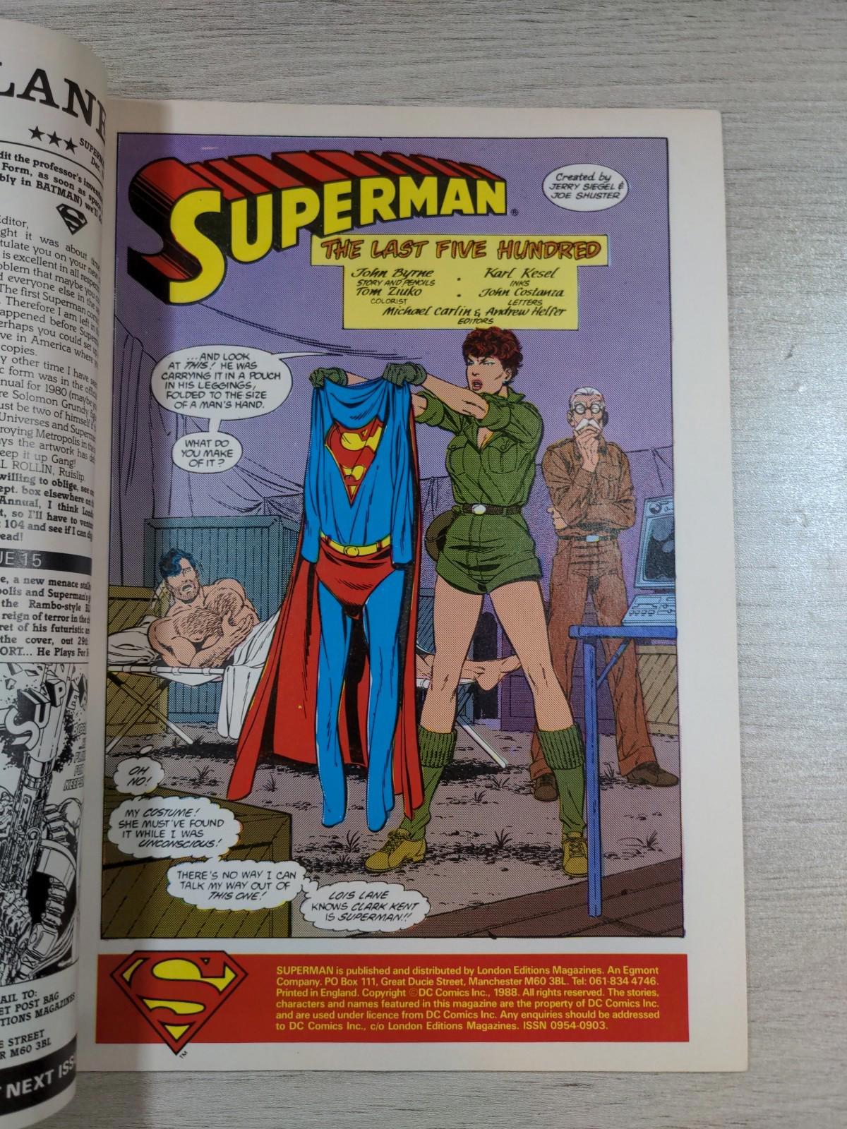 DC Comics Superman Issue No #14 1988 Vintage Comic