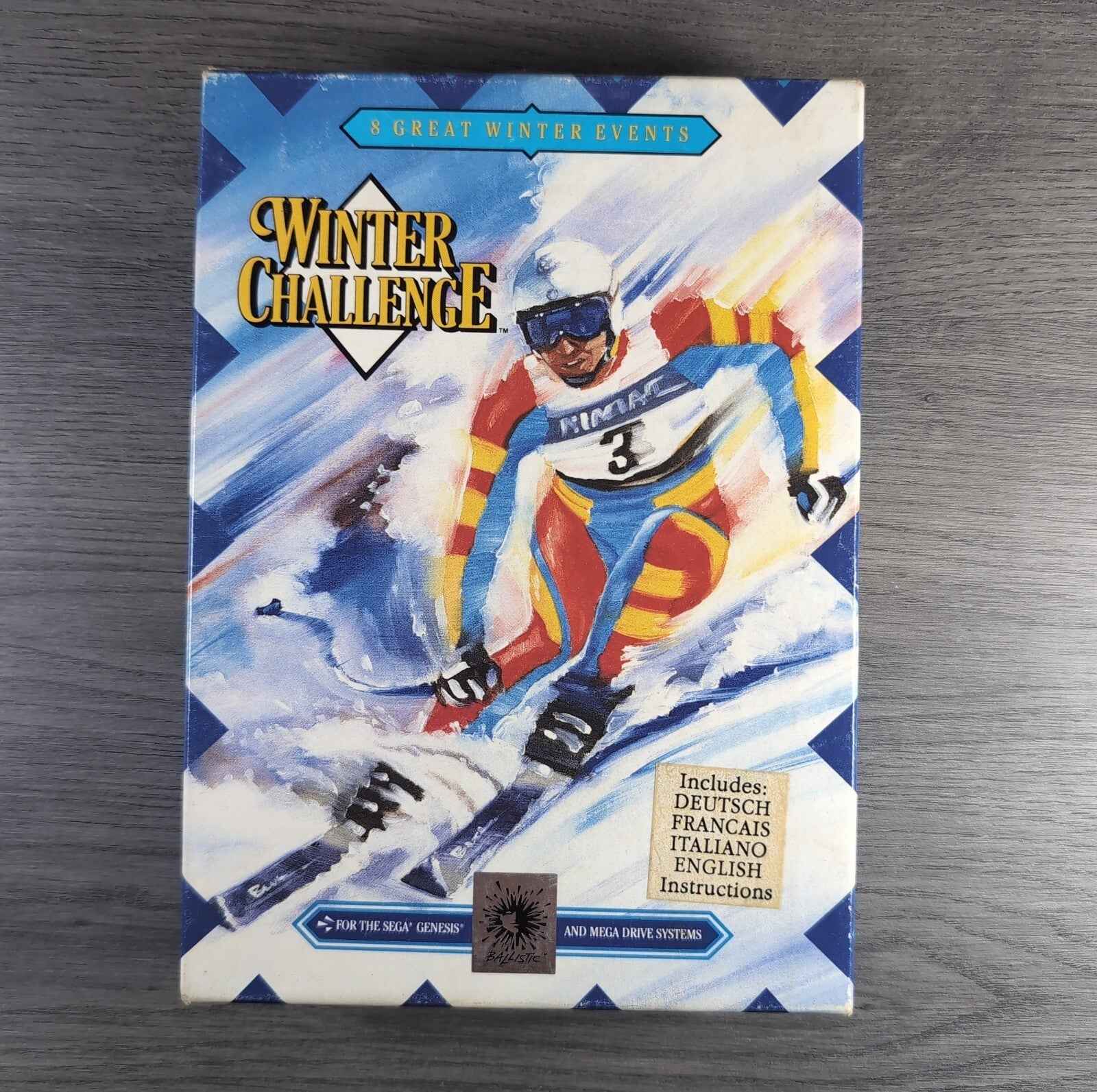 Winter ChallengeSega Mega Drive/Genisis Game Tested & Working Manual Included