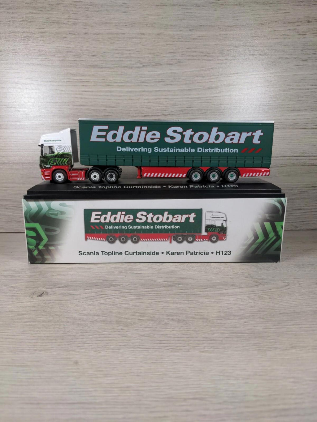 Atlas Editions Eddie Stobart Scania Topside Curtainside Karen Patricia H123