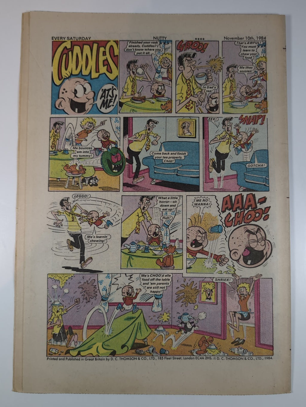 Nutty Comic Featuring Bananaman Issue No. 248 Oct 6th 1984 Vintage Comic