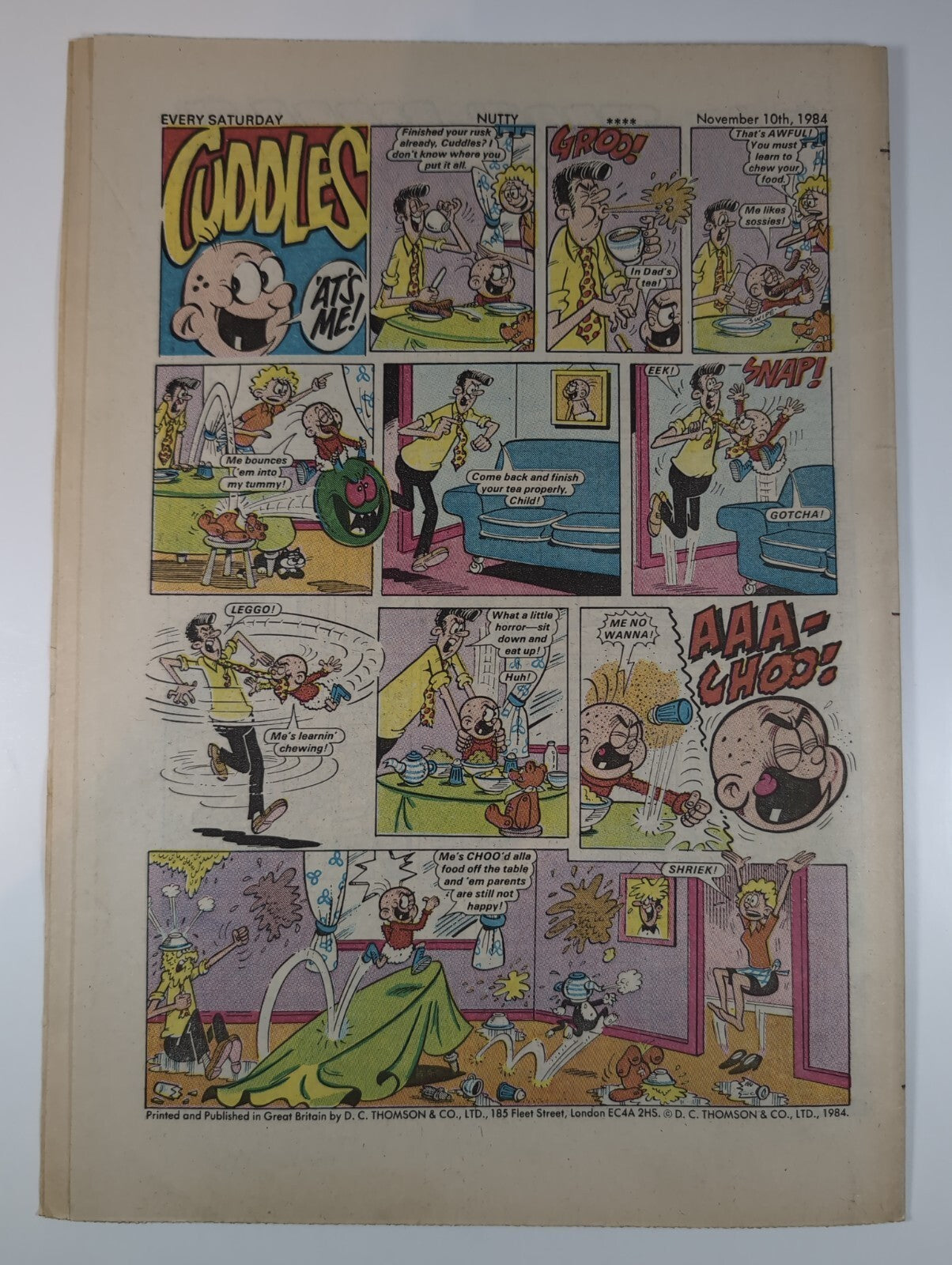 Nutty Comic Featuring Bananaman Issue No. 248 Oct 6th 1984 Vintage Comic