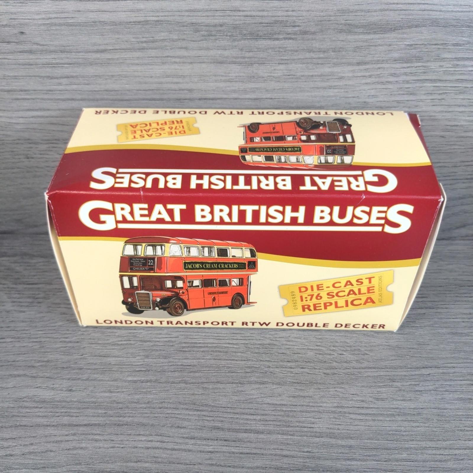 Atlas Editions London Transport RTW Double Decker Bus 1:76 Scale Die-Cast Model